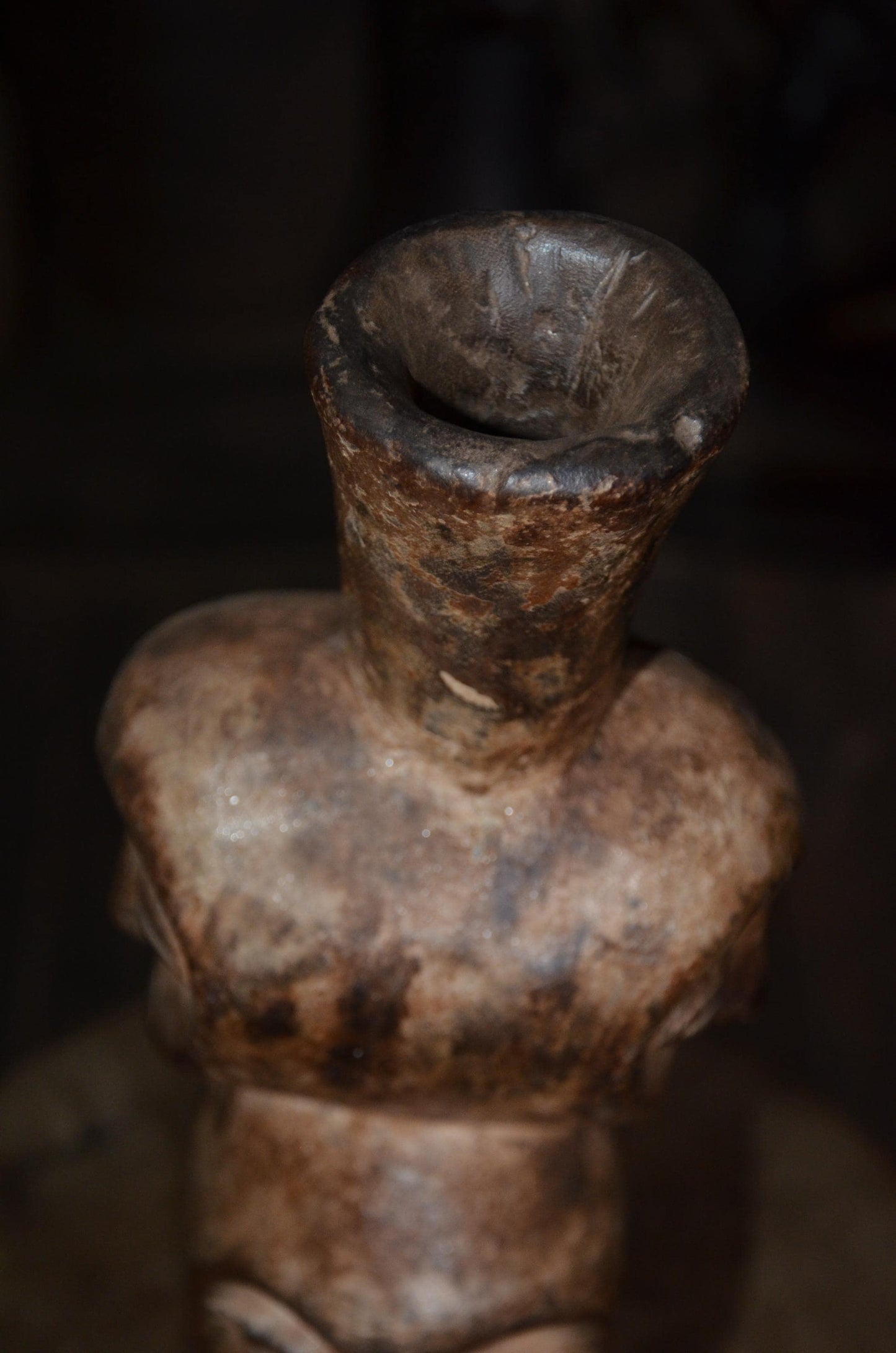 Lega Multi-Faced Statue | Authentic Congolese Wood Art | Ancestral Tribal Sculpture