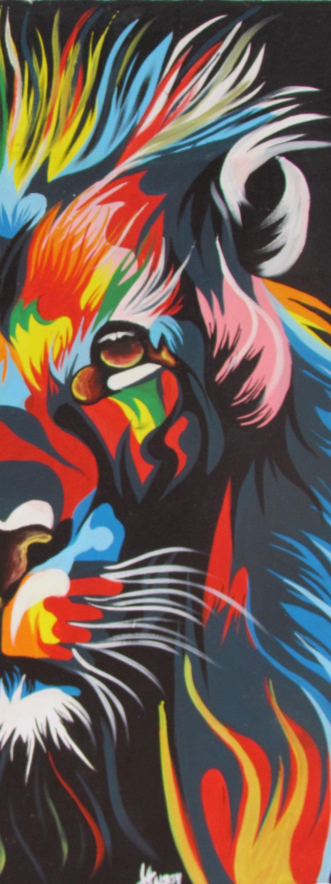 LE ROI – Impression sur toile représentant un lion, portrait majestueux d'un animal de safari, art mural de la faune africaine, peinture du roi de la jungle, encadrée ou non.