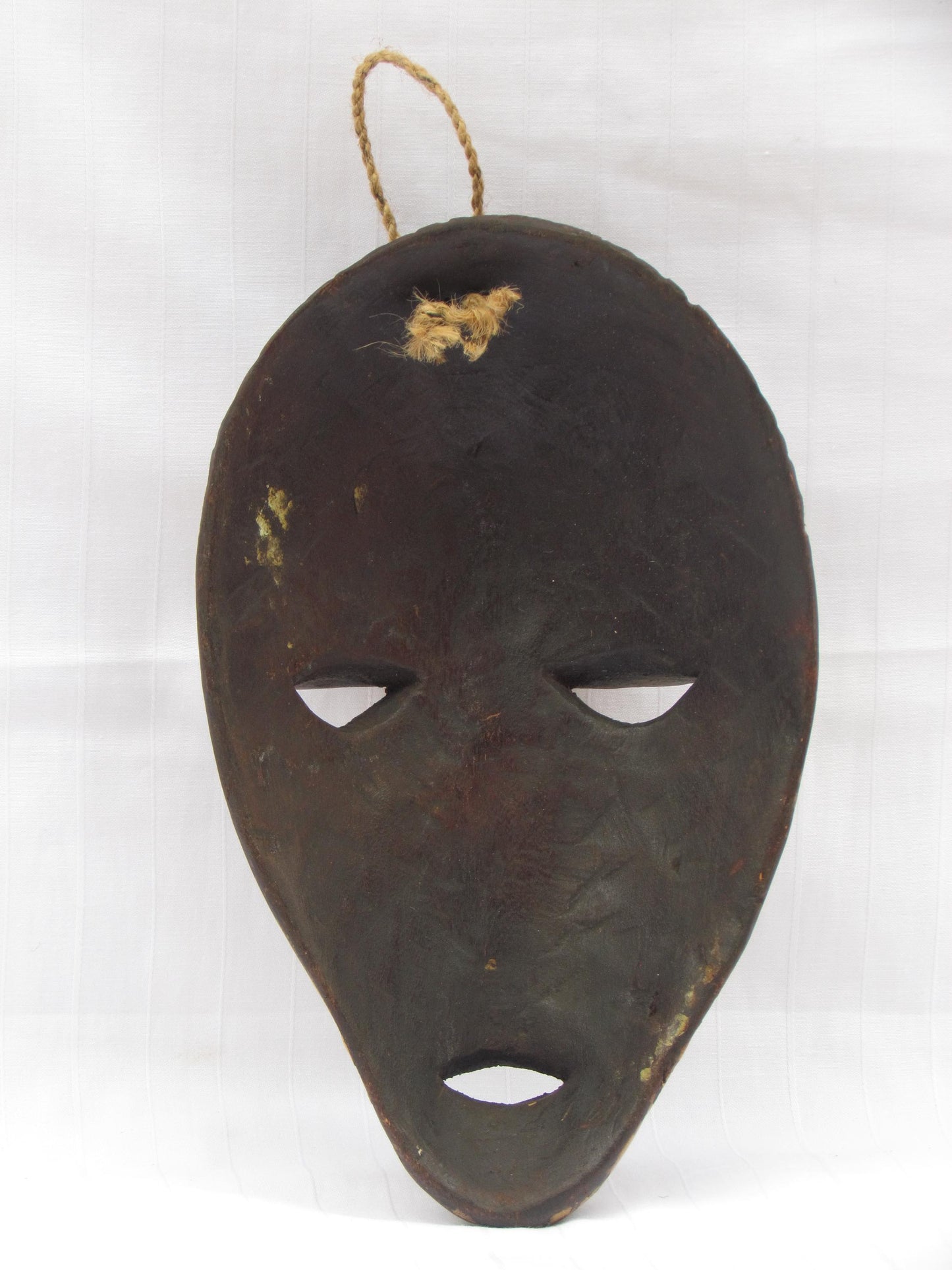 Vintage hand carved wall hanging African traditional wooden mask from D.R.C
