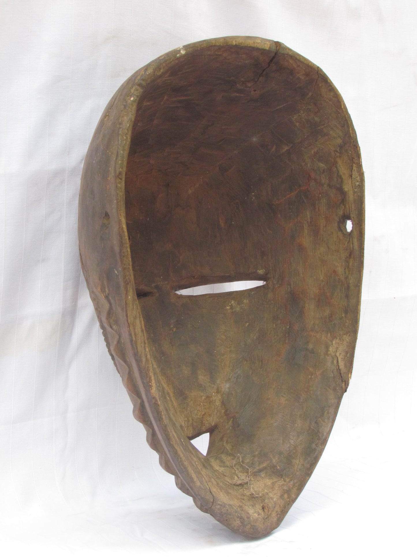 Hand carved wall hanging African traditional wooden mask from D.R.C