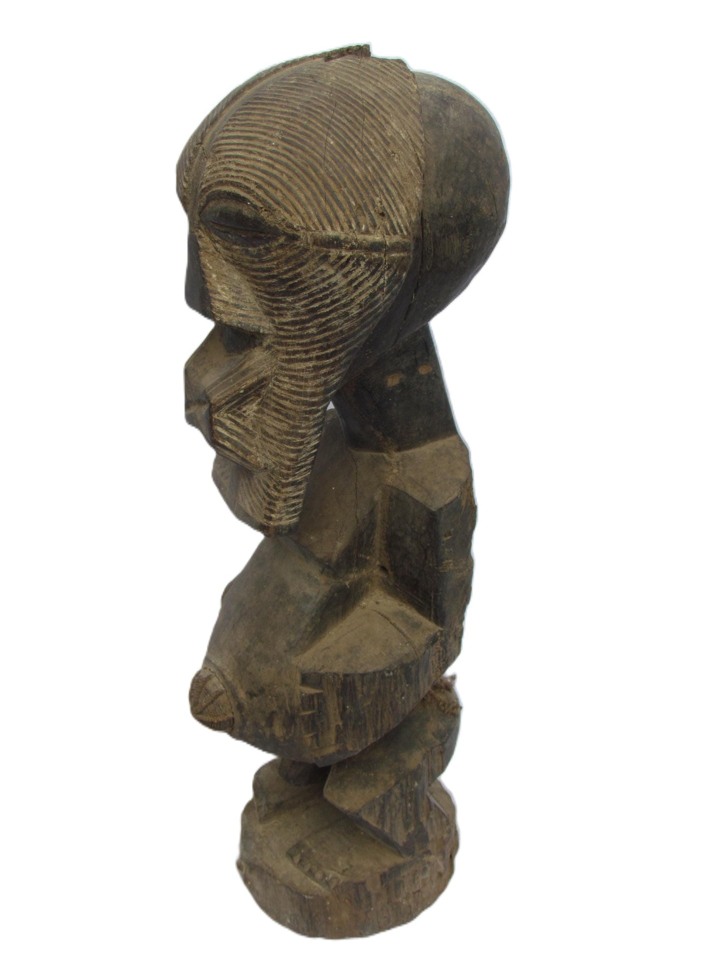 Figurine de pouvoir Songye Nkishi, sculpture fétiche africaine, art tribal du Congo, statue de protection spirituelle, figurine rituelle sculptée à la main