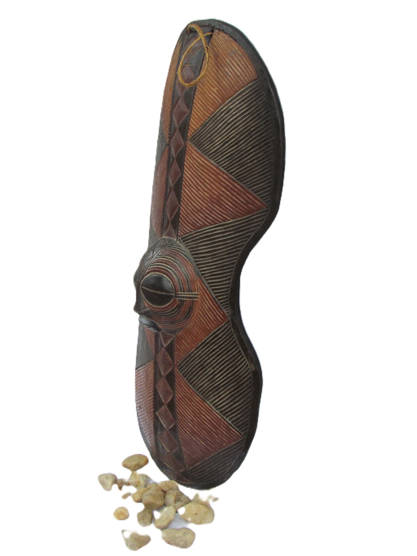 Luba Mask Shield | Congo Tribal Art | African Wall Decor | Handcarved Wood Art