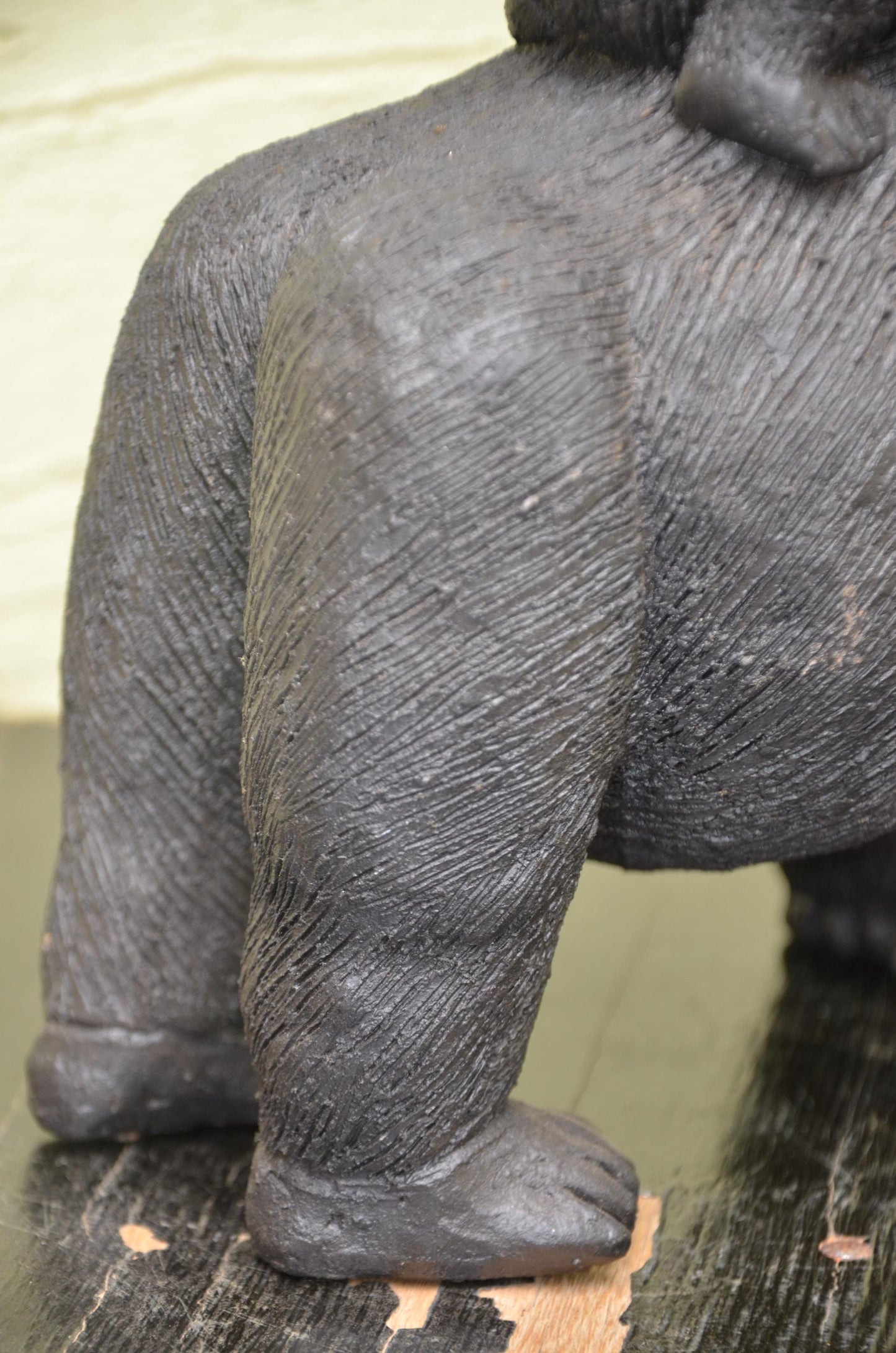 Handcrafted Clay Sculpture | Mother Gorilla Carrying Infant