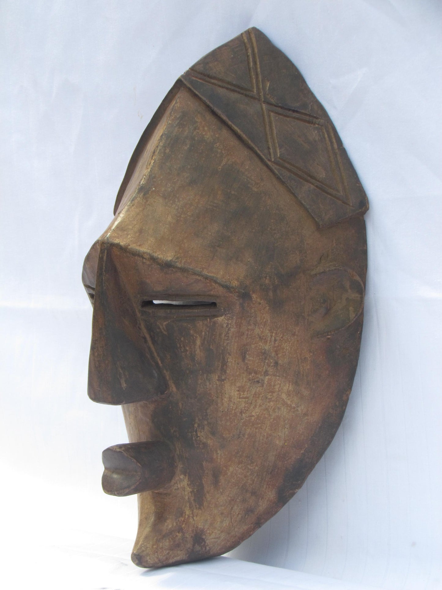 Hand carved wall hanging African traditional wooden masks from D.R.C