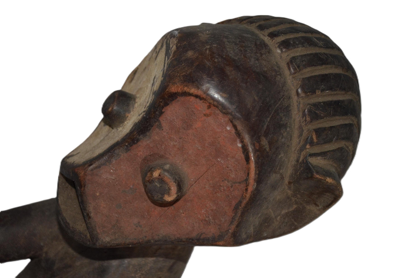 Motoko Statue – African Tribal Figure, Handcarved Wooden Art Decor