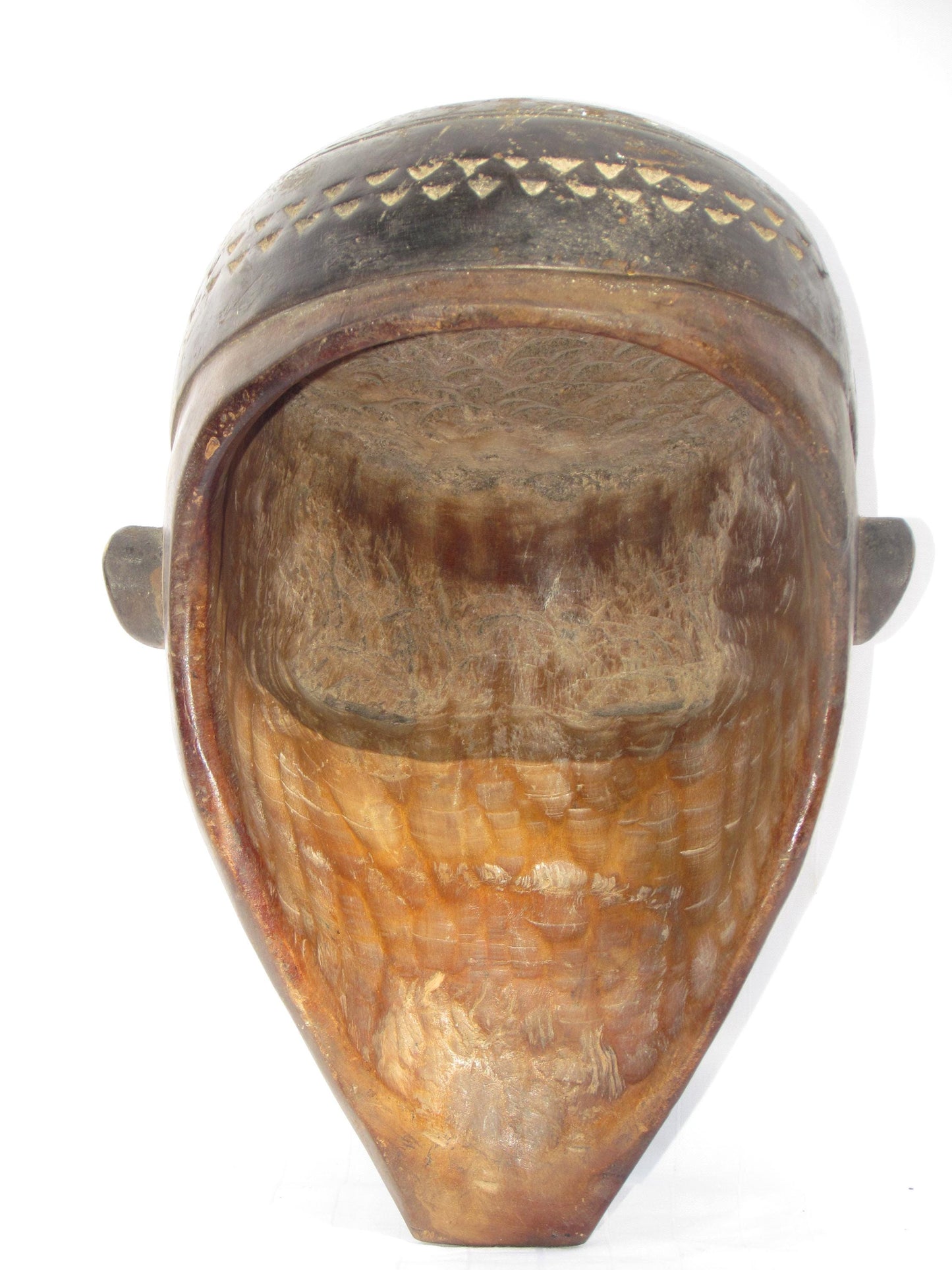 Masques muraux traditionnels africains en bois sculptés à la main, de la RDC