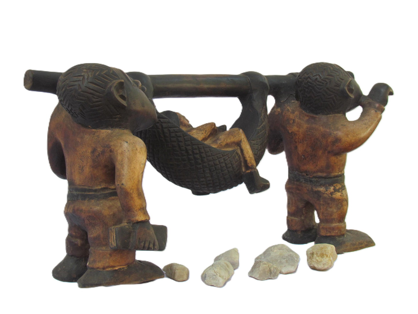 Un maître colonial porté par des Congolais – Art du début du XXe siècle | Mouvement de Lubumbashi | Peinture africaine postcoloniale