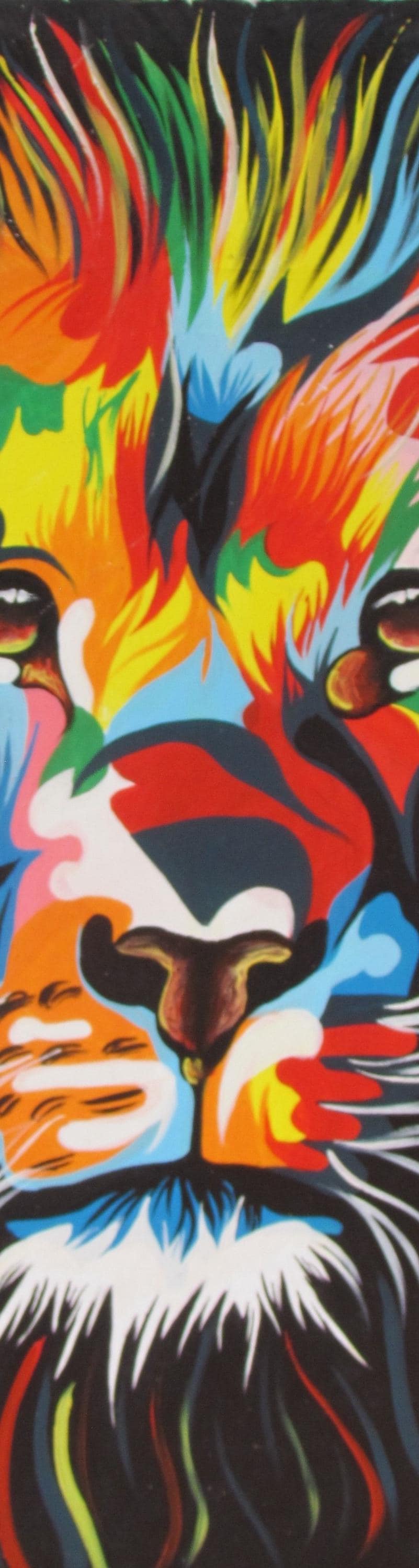 LE ROI – Impression sur toile représentant un lion, portrait majestueux d'un animal de safari, art mural de la faune africaine, peinture du roi de la jungle, encadrée ou non.