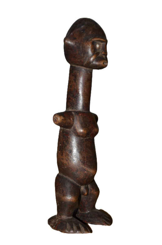 Authentic Congo Statue | Tribal Ancestral Figure | Hand-Carved Wood Art