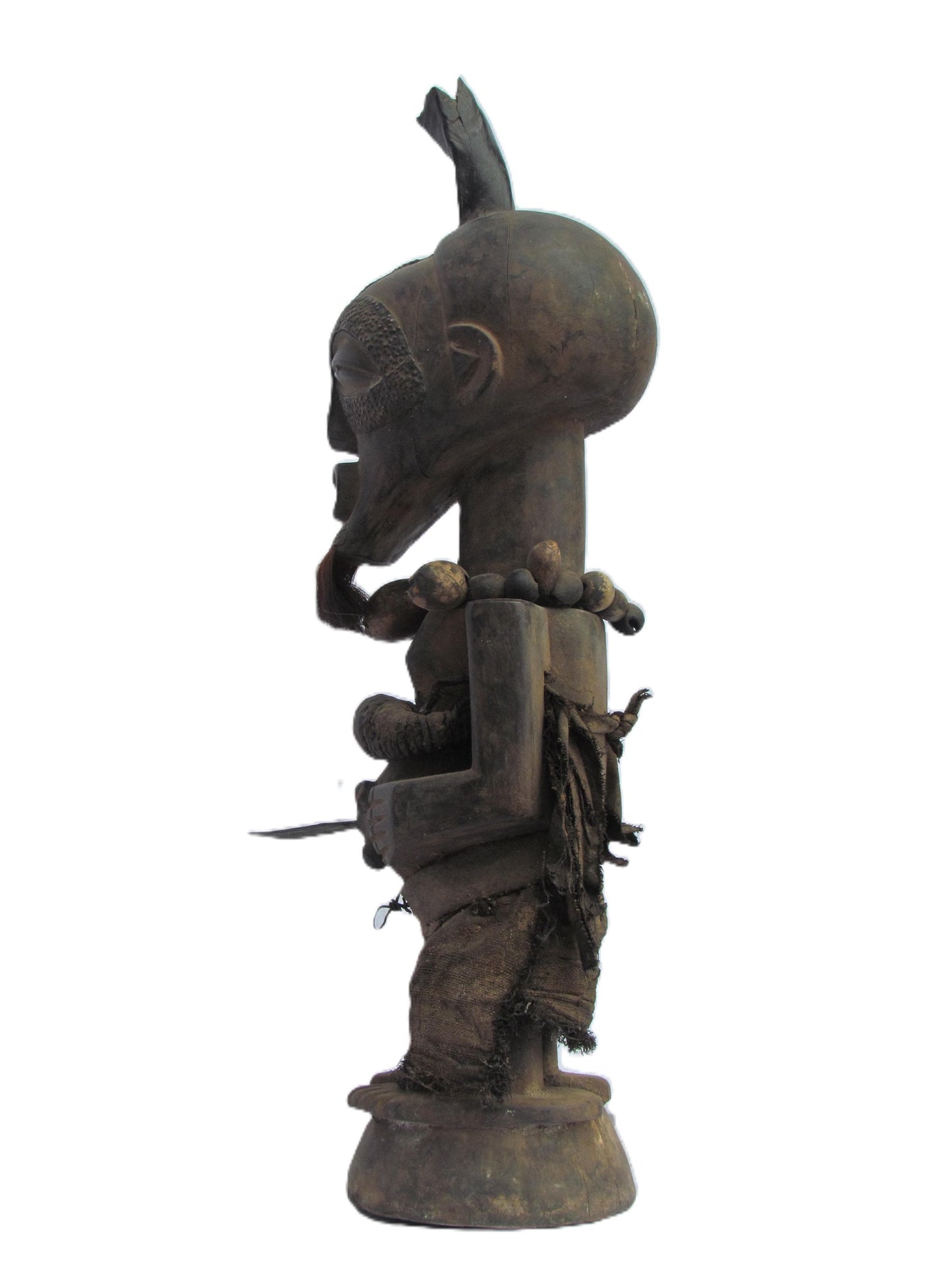 Figurine Songye Kifwebe Manjiante, sculpture tribale antique du Congo, statue d'esprit africain sculptée à la main, art centrafricain