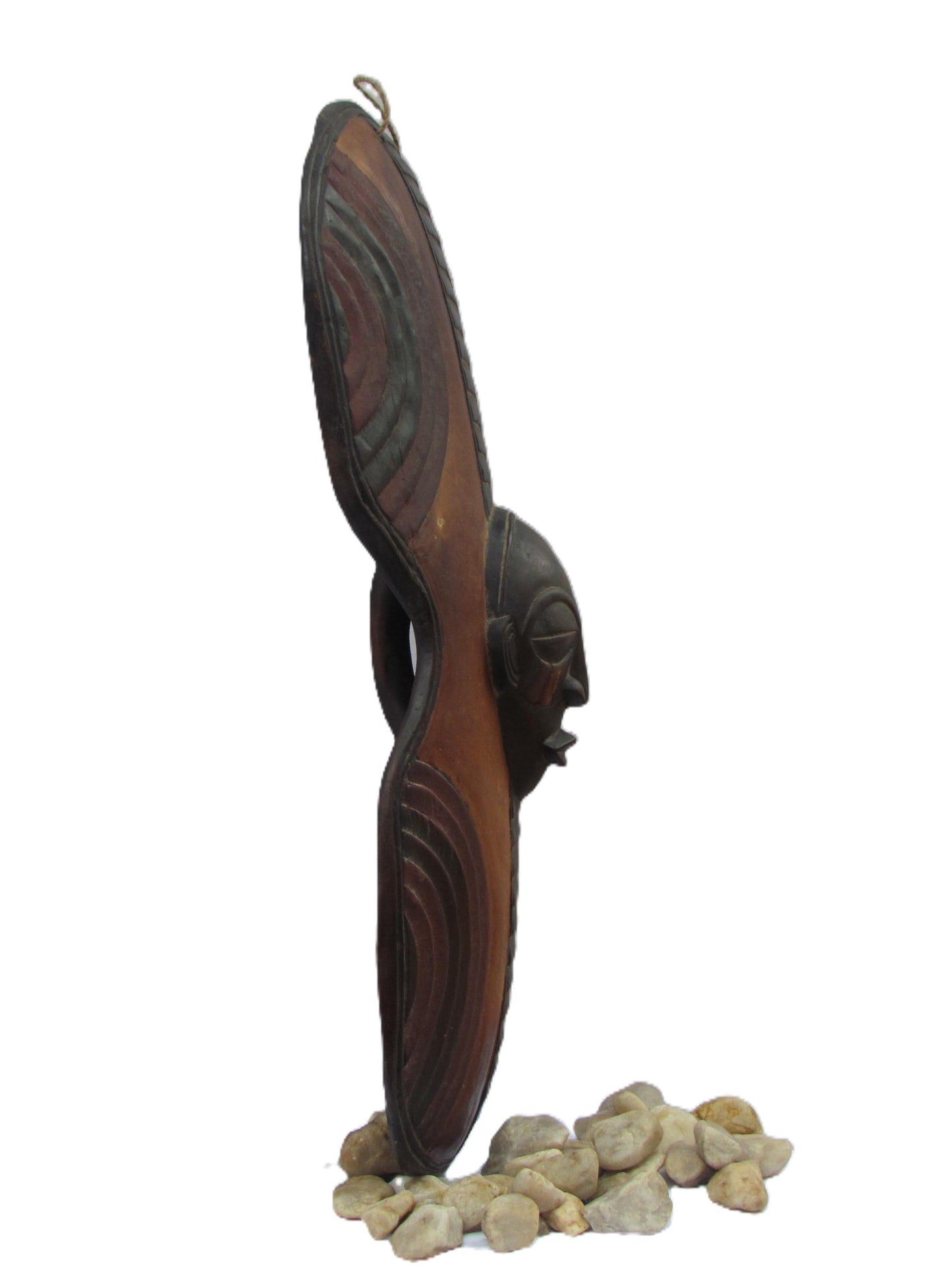 Chokwe Shield Wall Art | Handcarved African Decor | Tribal Wood Shield | Congo Art