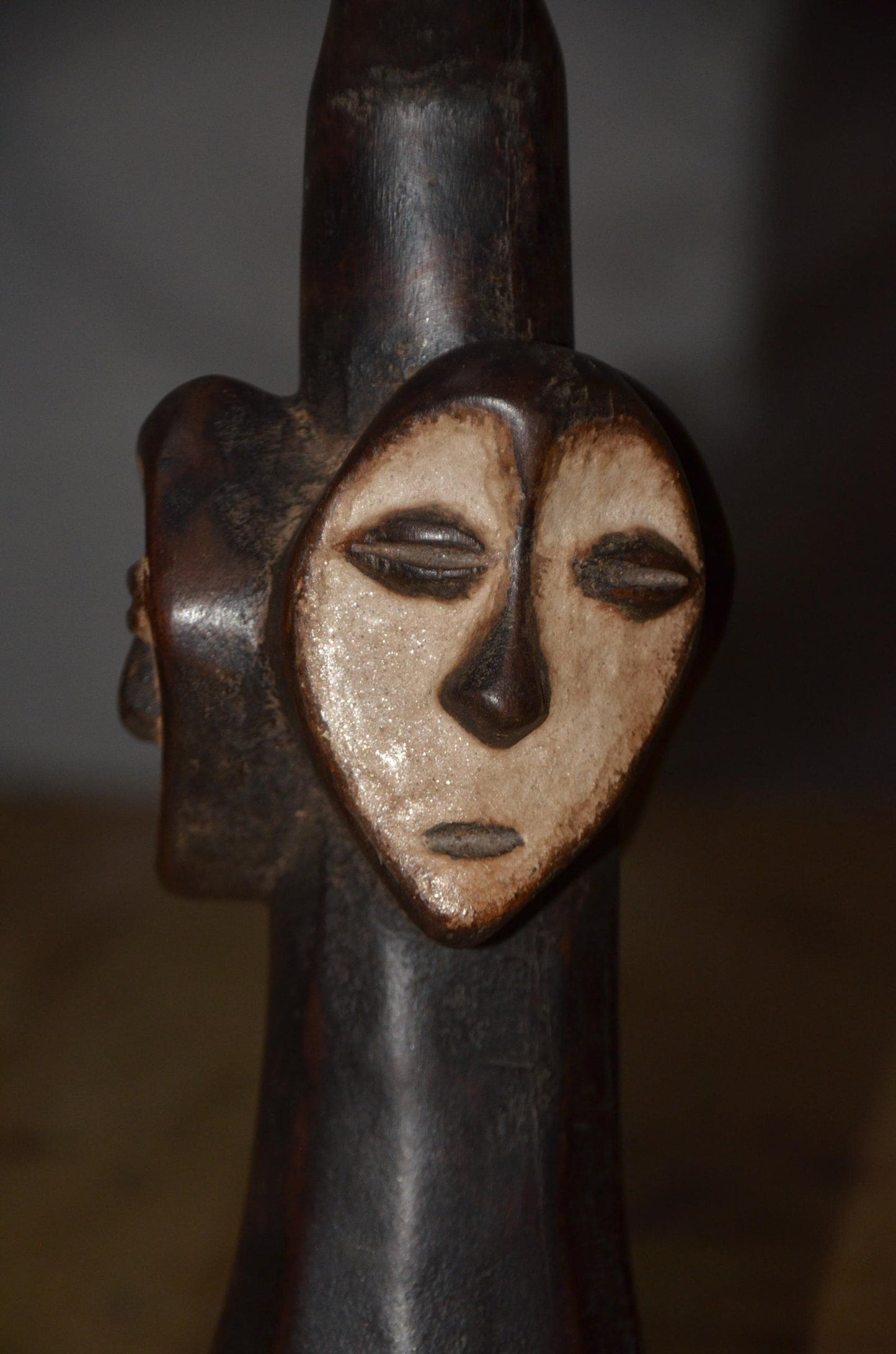Authentic Lega Statue | Congolese Tribal Art | Hand-Carved Wood Sculpture