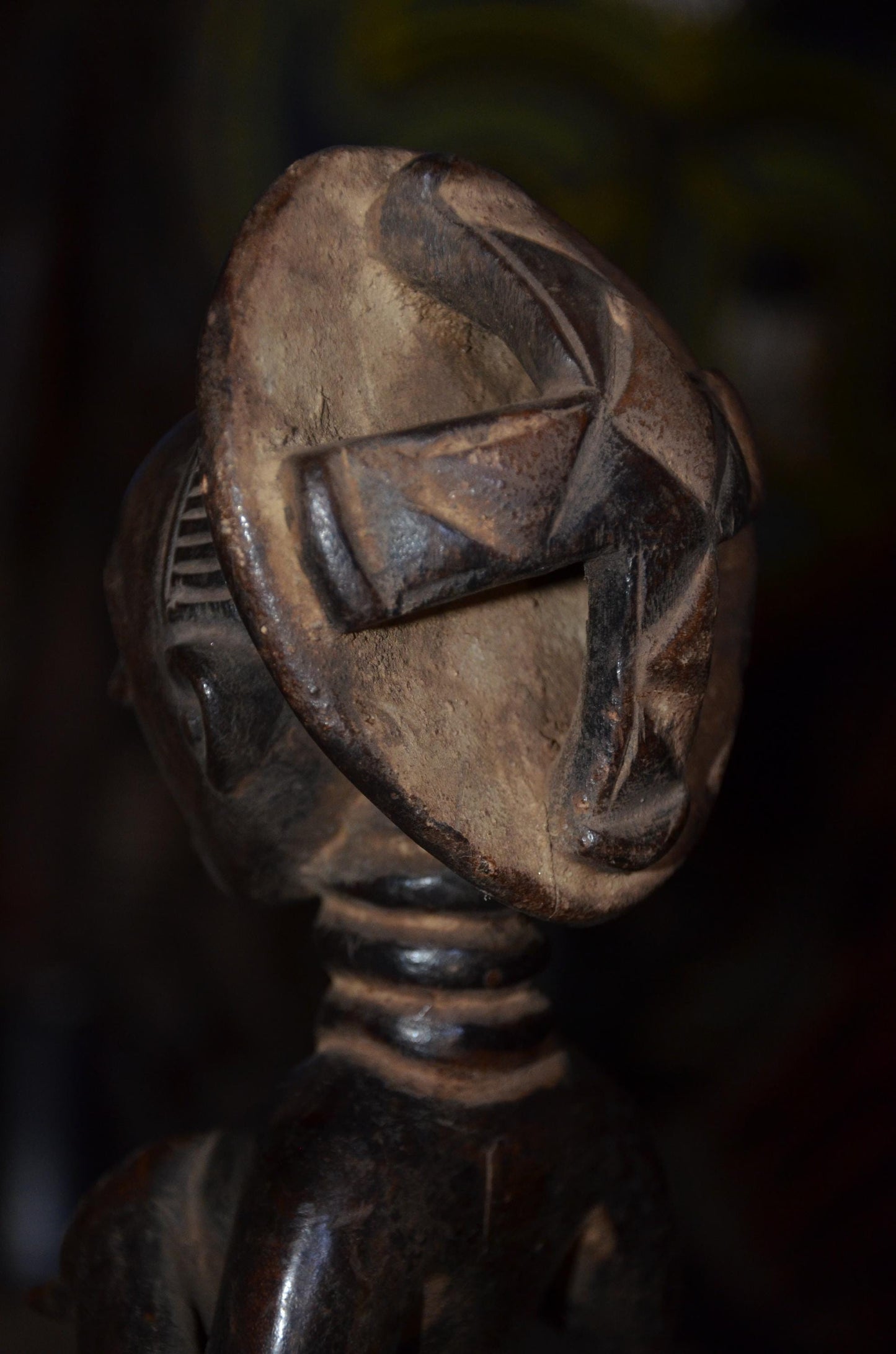 Authentic Luba Statue | Female Ancestor Figure | Hand-Carved Wood Art