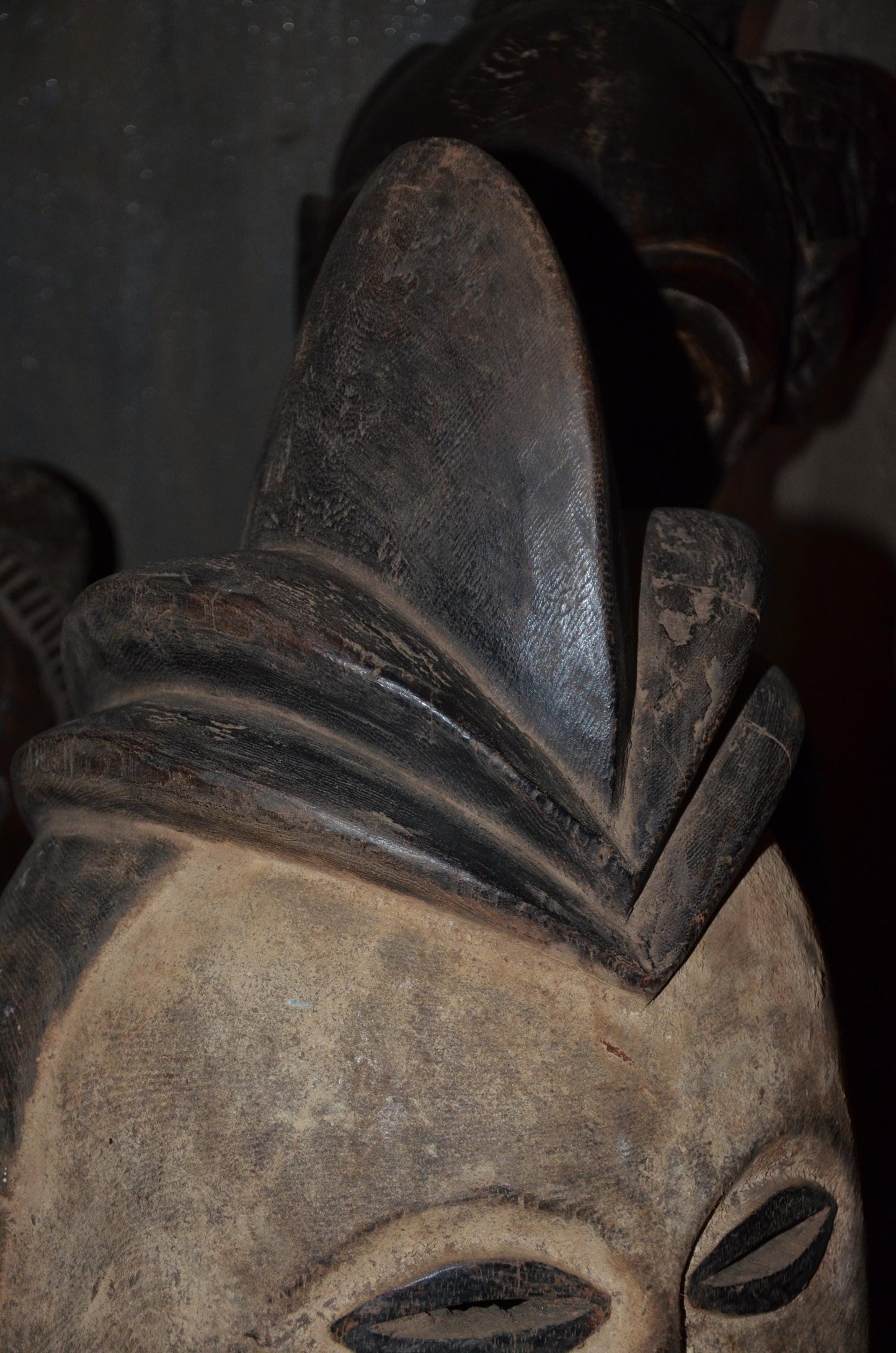 Authentic Luba Songye Helmet | Kikashi Female Spirit | Tribal Art Sculpture-269