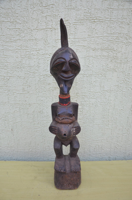 Monumental Songye Nkisi Power Figure | DRC Tribal Art