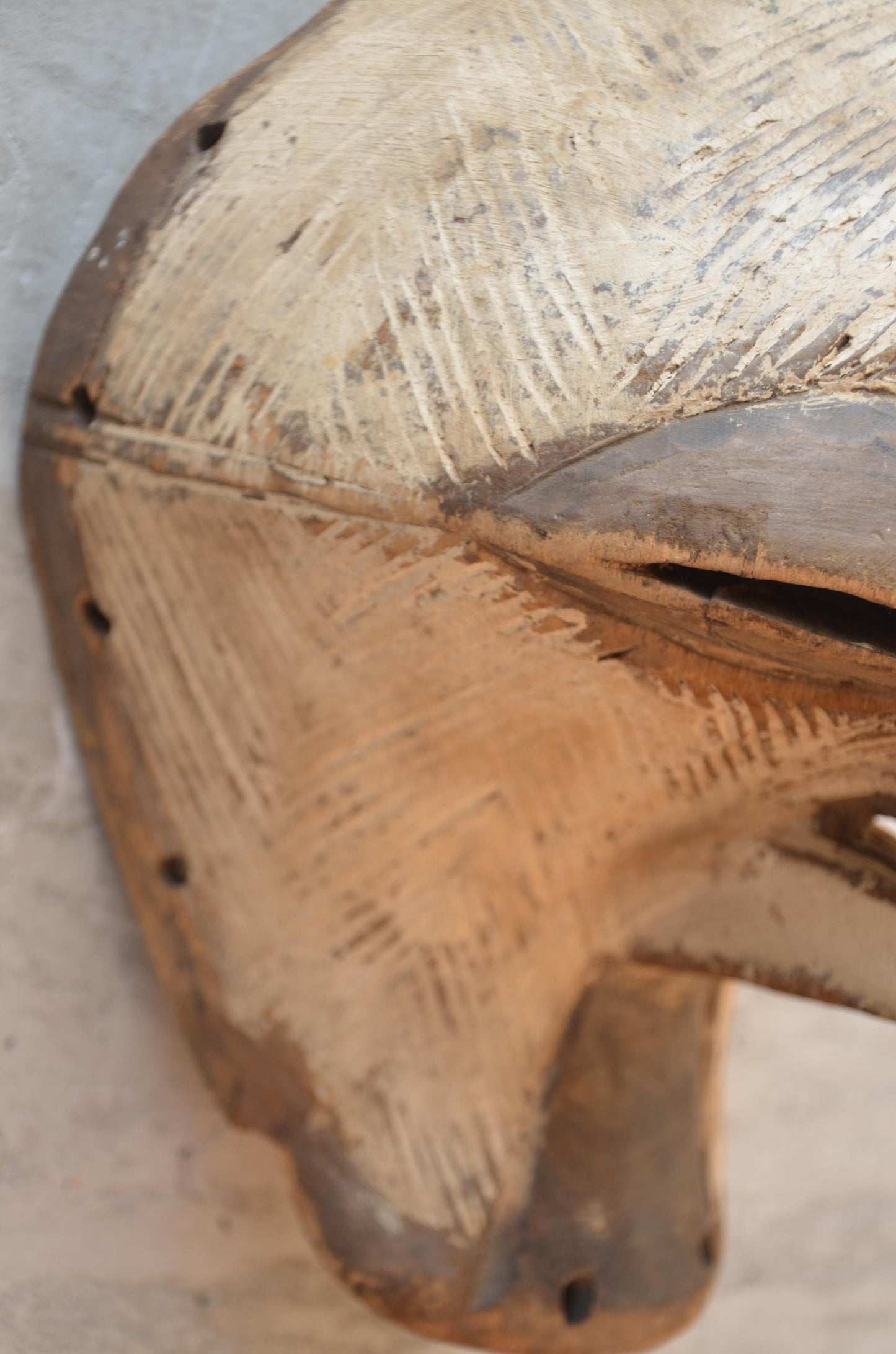 Authentic Female Songye Kifwebe Mask | Congo Tribal Art | Rounded