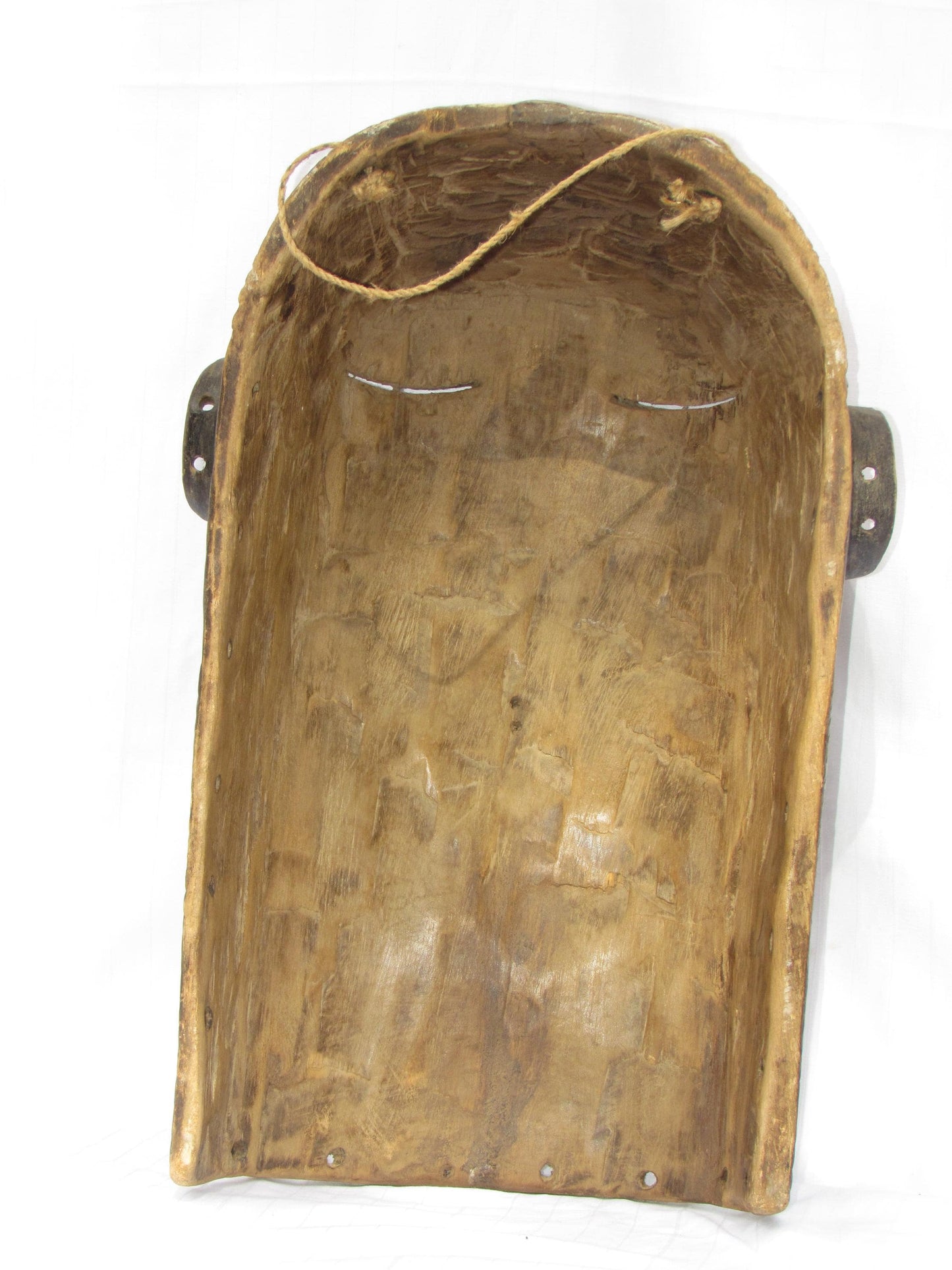 Vintage African Mask | Hand-Carved Wood Wall Hanging | Traditional Congo Tribal Art