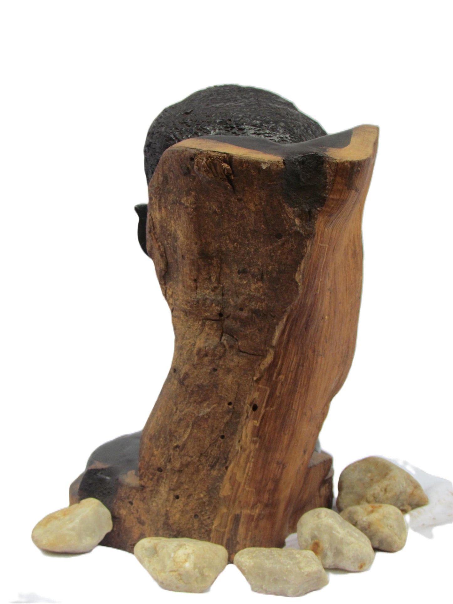 Makonde Woman Statue | Genuine Ebony Wood Carving | Tanzania African Female Figure