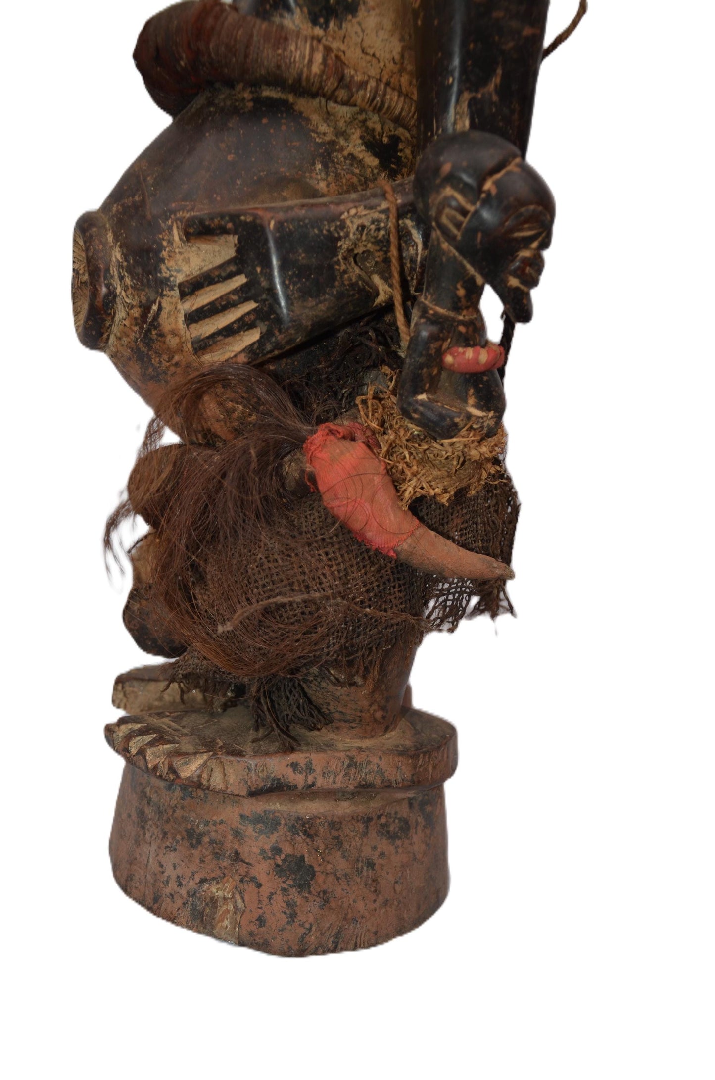 Male Songye Statue, African Tribal Sculpture, Handmade Congo Art Decor