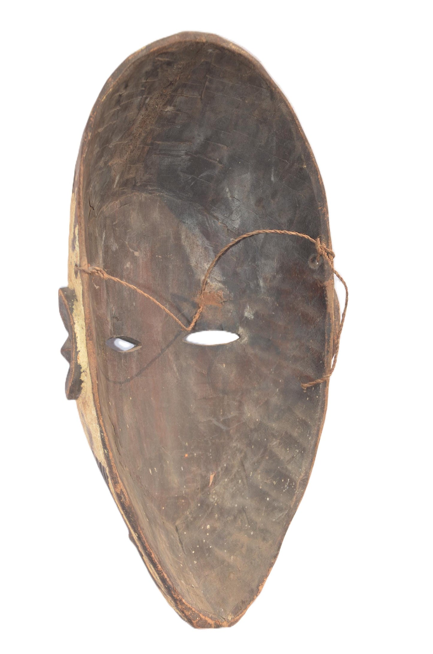 Authentic Luba Mask – African Tribal Art – Hand-Carved Congo Wall Decor Accent