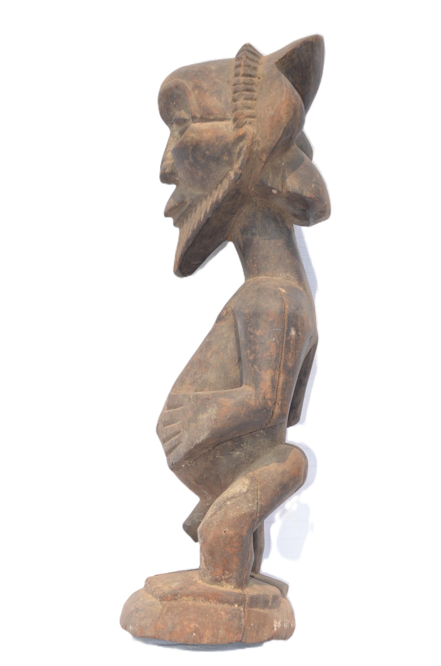 Authentic Hemba Male Statue | African Tribal Art | Hand-Carved Congo Figurine