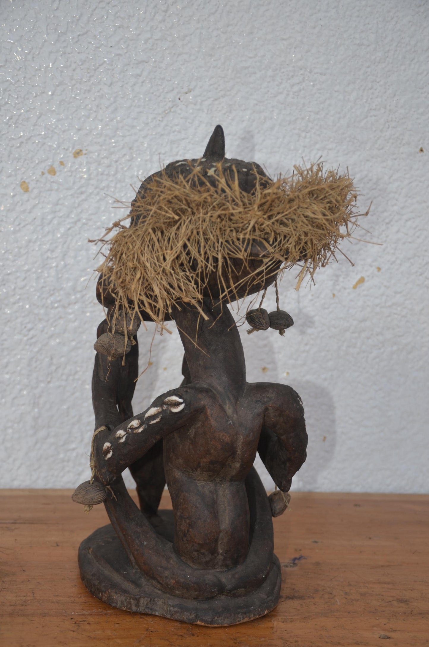 Kimbirigiti Power Figure – 16" Hand-Carved Wood – Congo Tribal Fetish Art