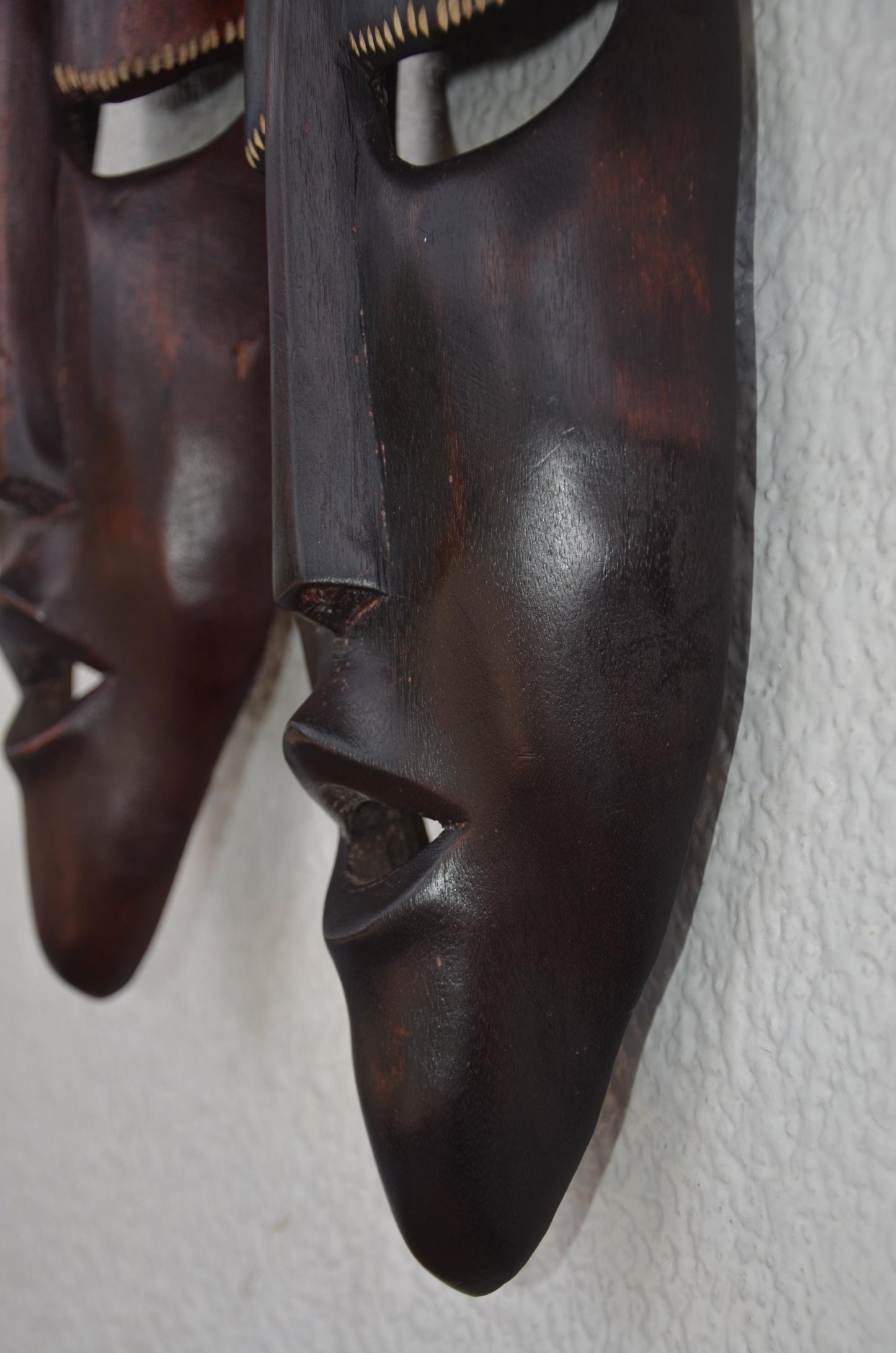 Bacyaba Couple Figure Rwanda | African Wood Sculpture | Tribal Love Statu