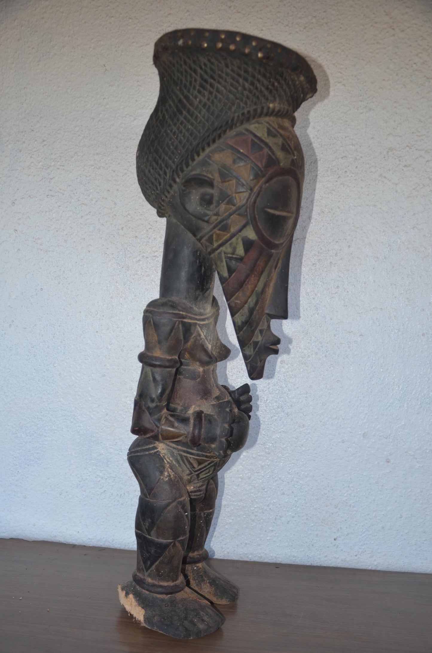 Songye Nkisi Power Figure DRC | African Wood Sculpture | Congo Tribal Statue