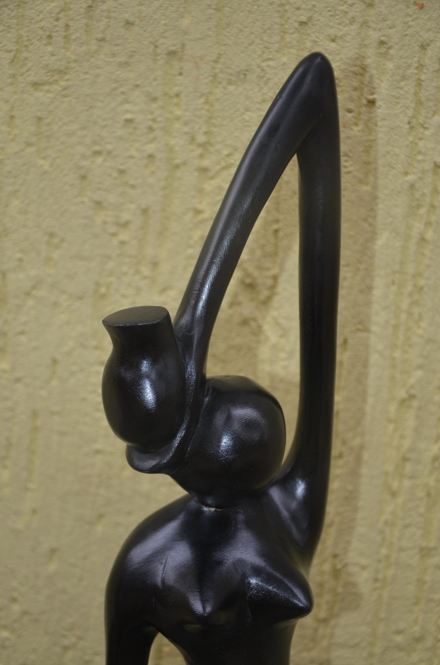 Maternity Sculpture | Modernist Makonde Style Art | Large Hand-Carved Wood Statue