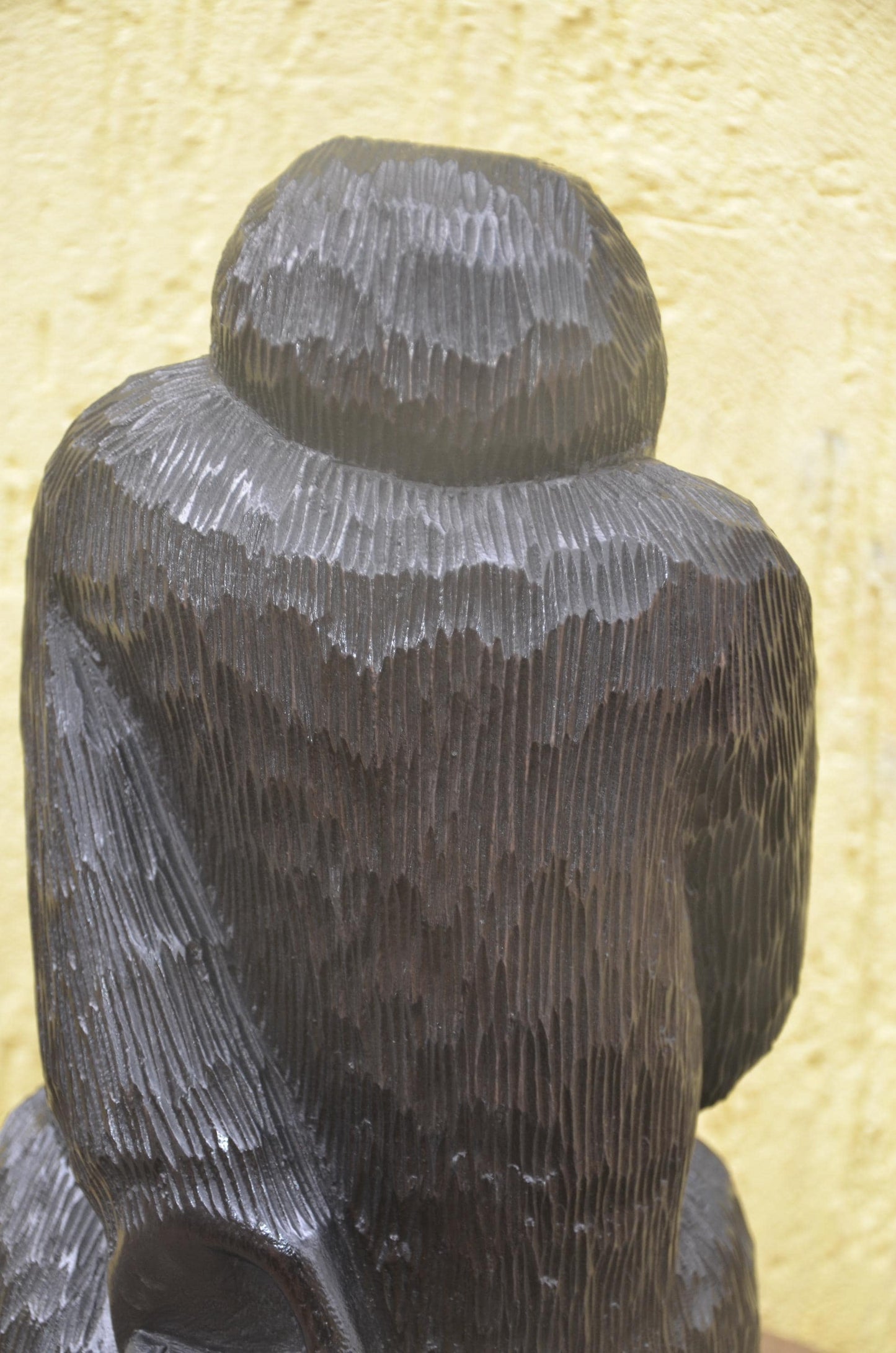 Hand-Carved Wooden Gorilla | African Wildlife Sculpture | Sturdy Primate Art