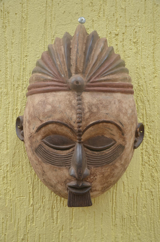 Punu Okuyi Mask | Authentic Gabonese Art | Large Ceremonial Ancestral Sculpture