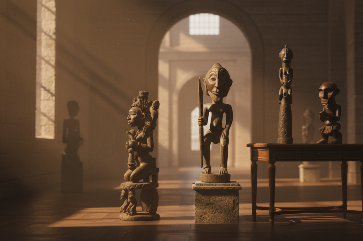 Hand-Carved African Statues