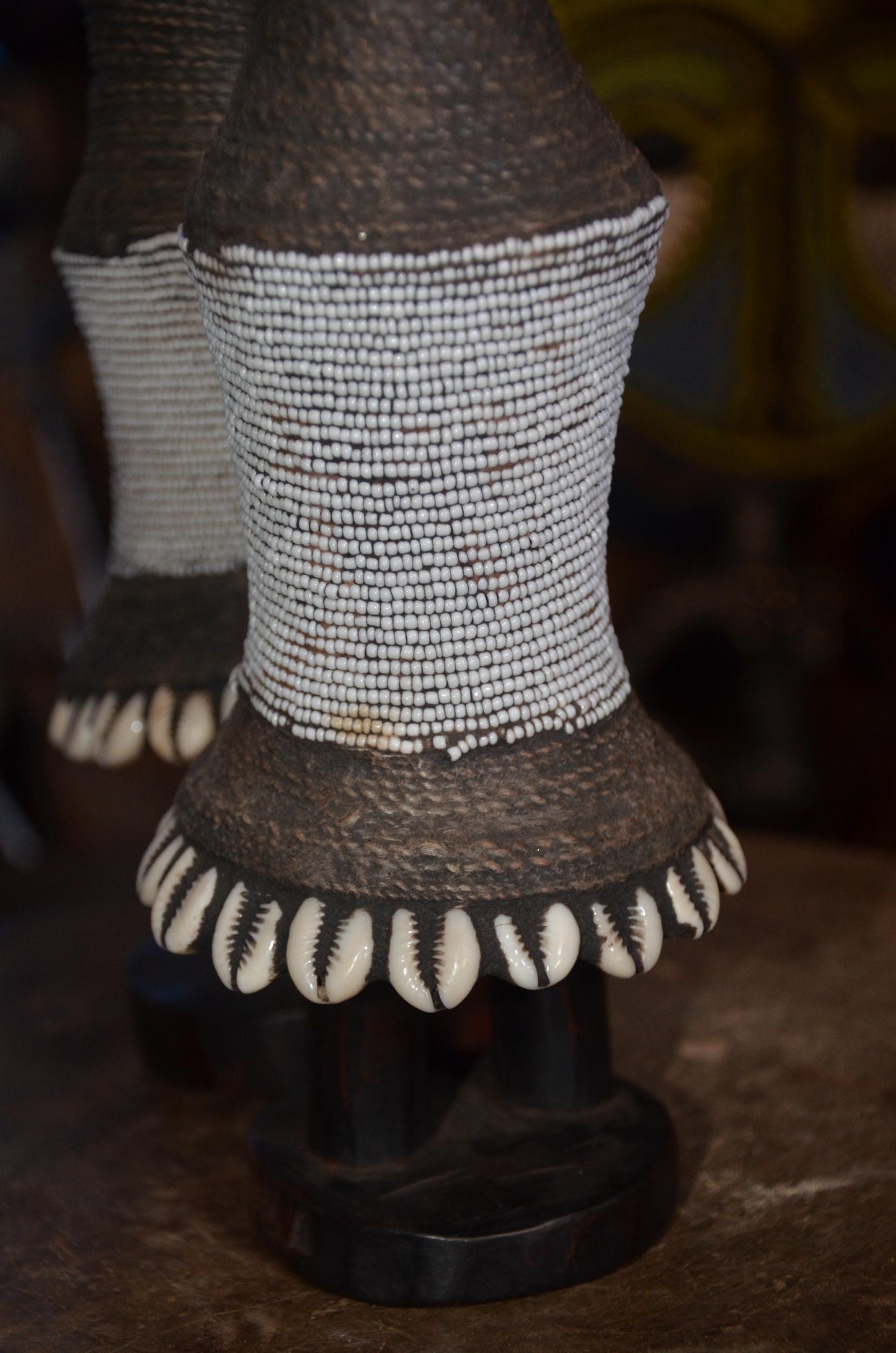 Namji Fertility Doll | Authentic Beaded Tribal Art | Cameroonian Decorative Statue