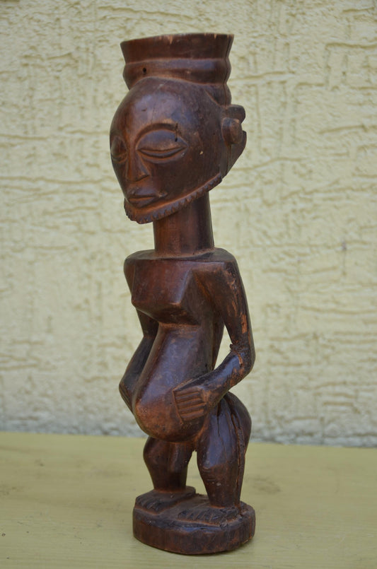 Authentic Hemba Luba Male Ancestor Figure | Congolese Art