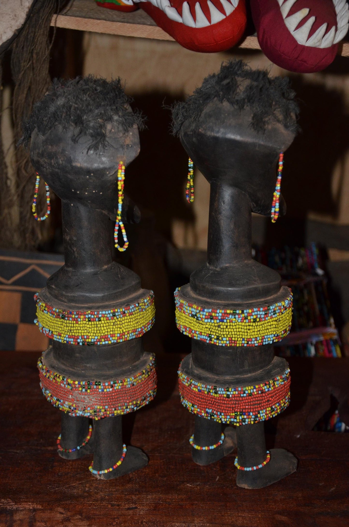 Authentic Namji Fertility Doll Pair | African Tribal Art | Dowayo