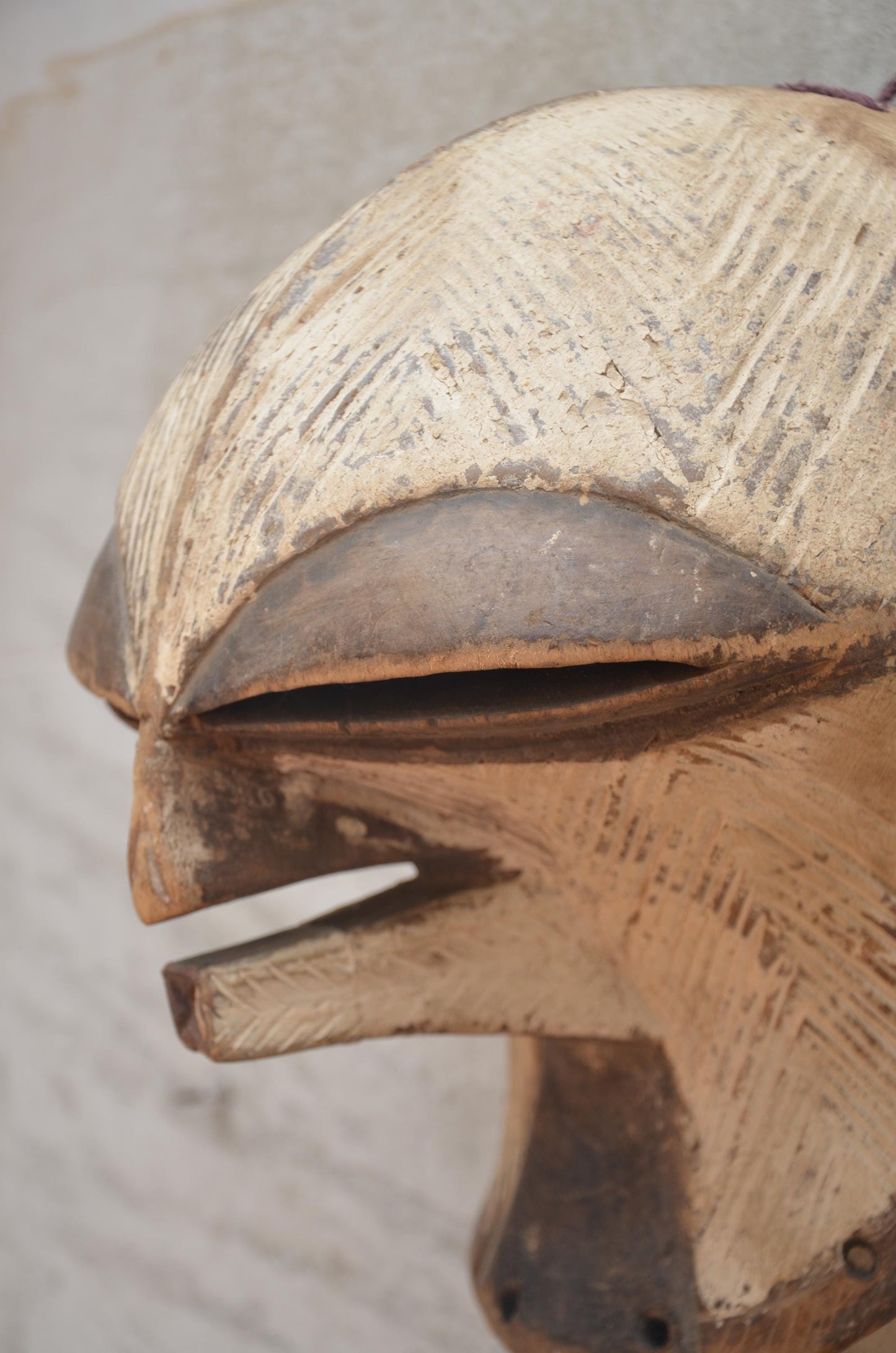 Authentic Female Songye Kifwebe Mask | Congo Tribal Art | Rounded