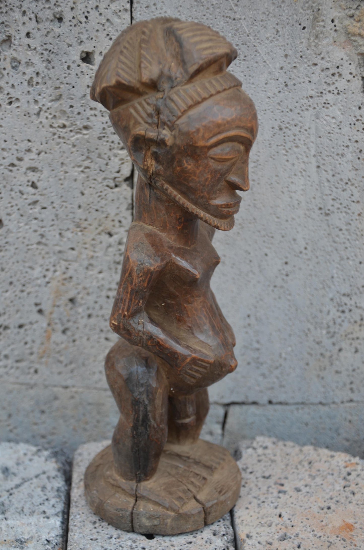 Authentic Hemba Male Ancestor Figure | Congolese Tribal Art | Singiti