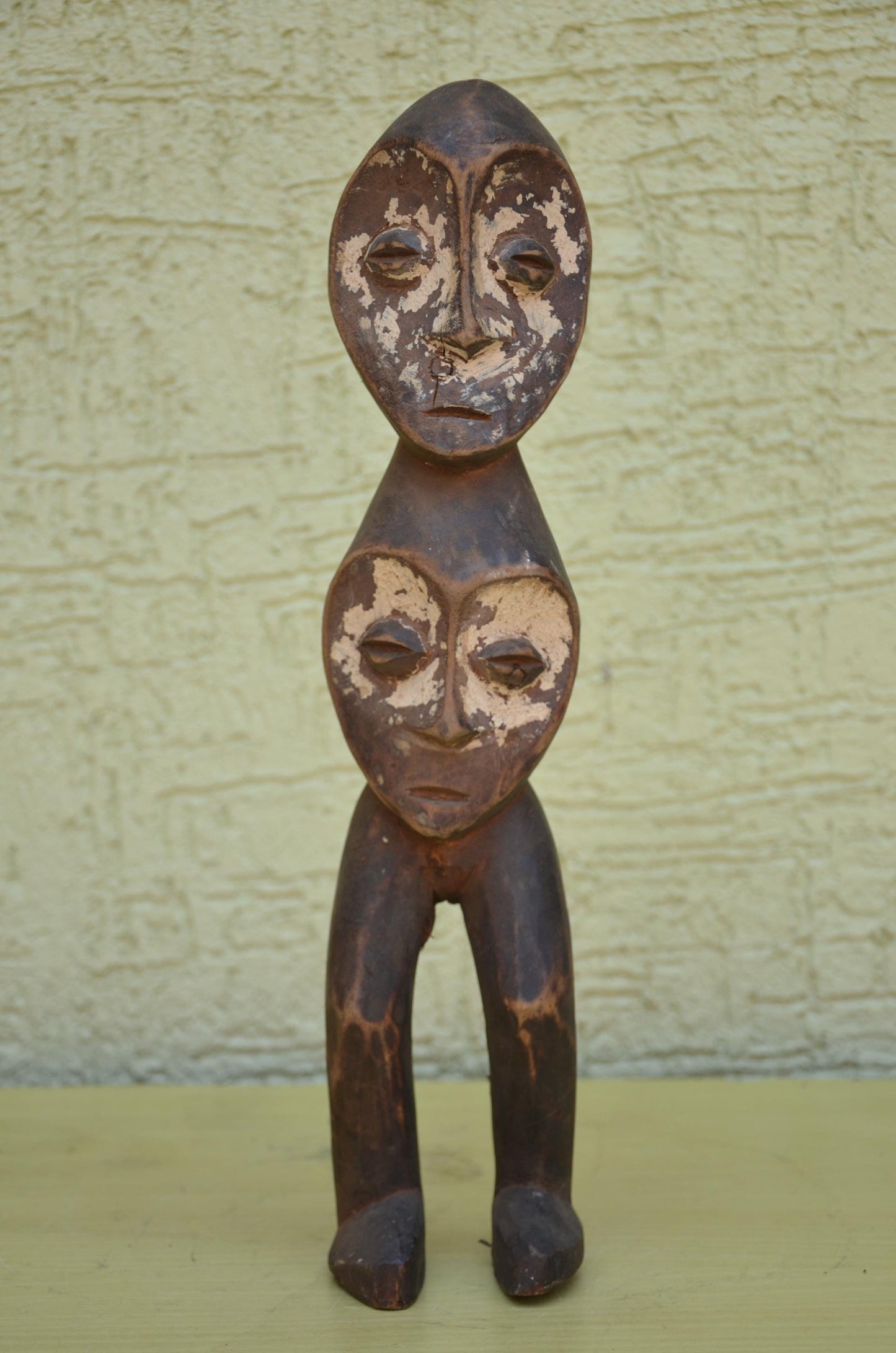 Authentic Lega Multi-Headed Figure | Congolese Tribal Art