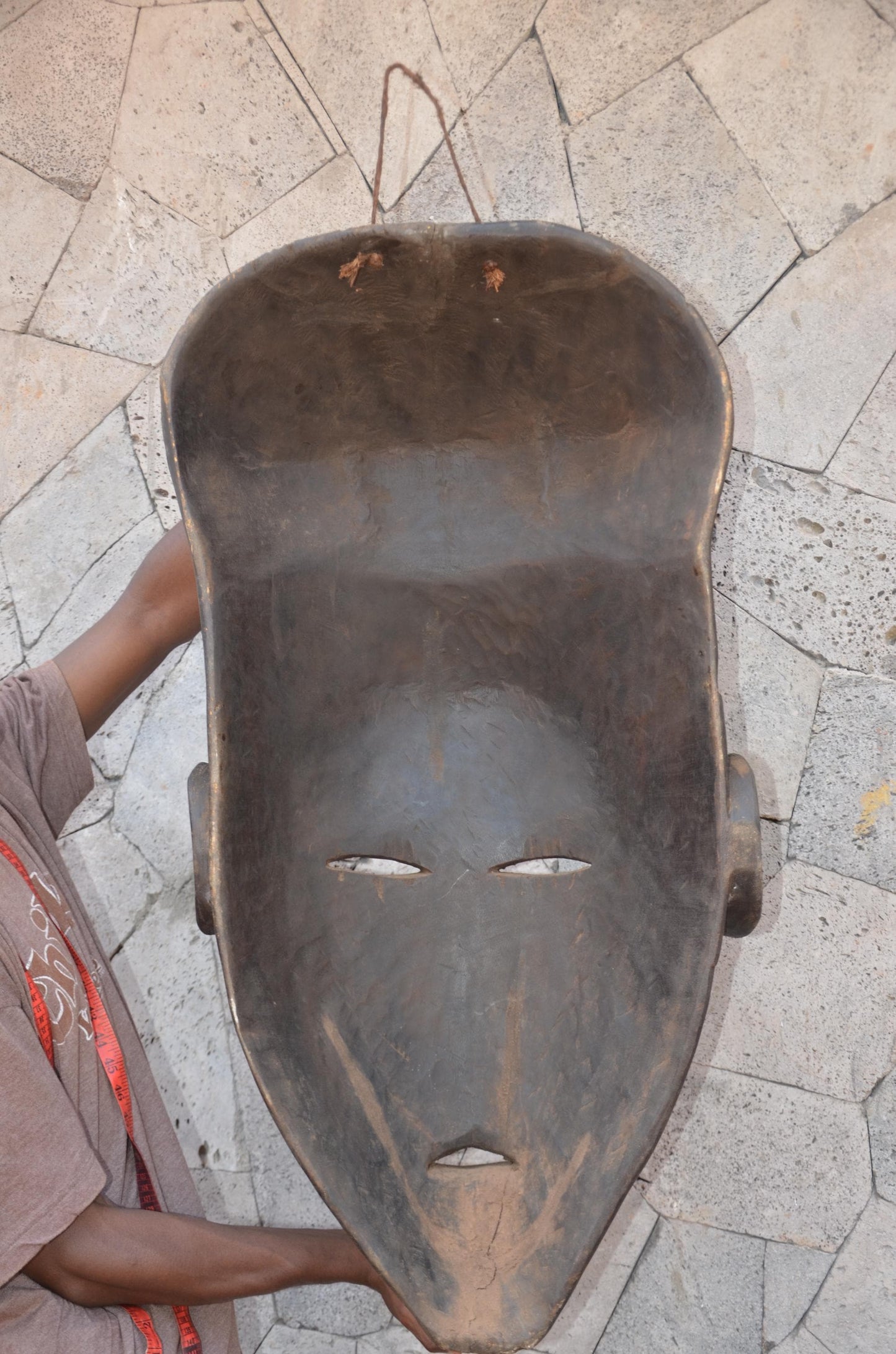 Authentic Guro-Style Mask | Large Ivorian Tribal Wall Art