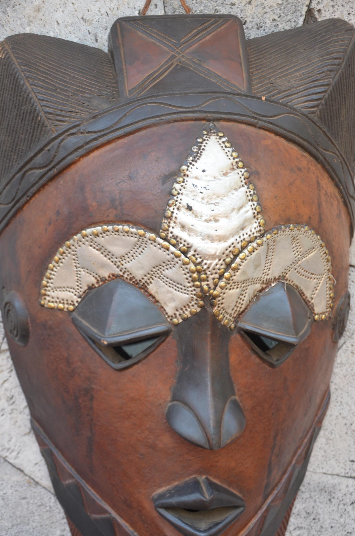 Authentic Chokwe Mask | Large Congolese Tribal Art | Statement Piece