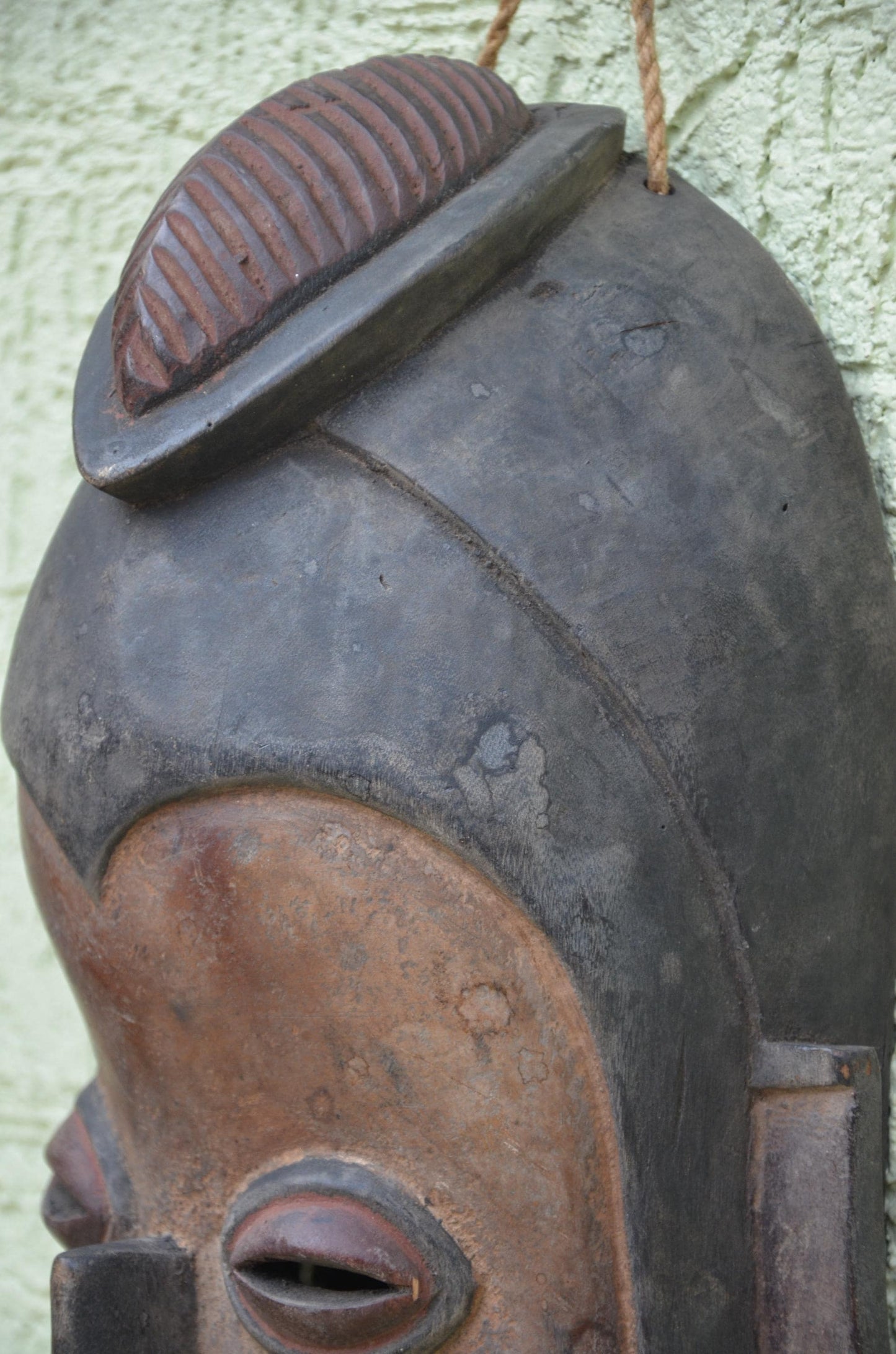 Senufo Kpeliye'e Mask | Hand-Carved African Tribal Wall Art, Ivory Coast Heritage