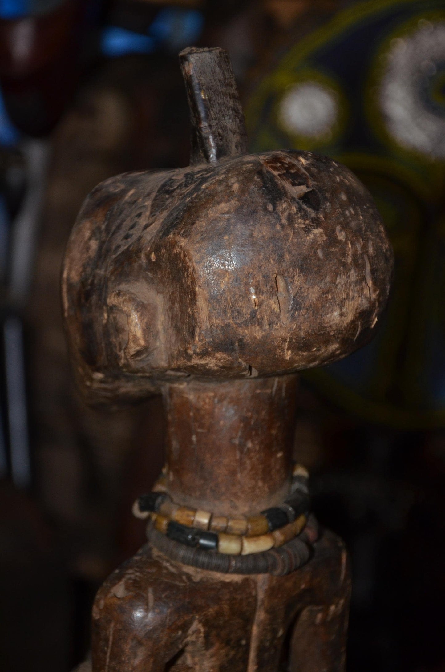 Songye Nkishi Figure | Authentic Congolese Power Fetish | Hand-Carved Tribal Sculpture