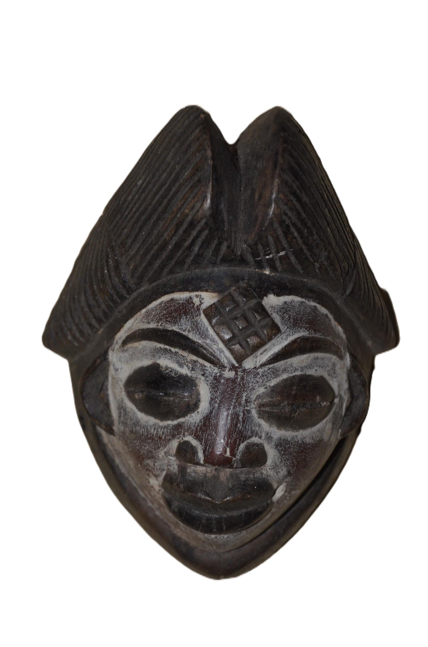 Authentic Bapunu Mask | Traditional Punu Art | Congolese Tribal Wall Art