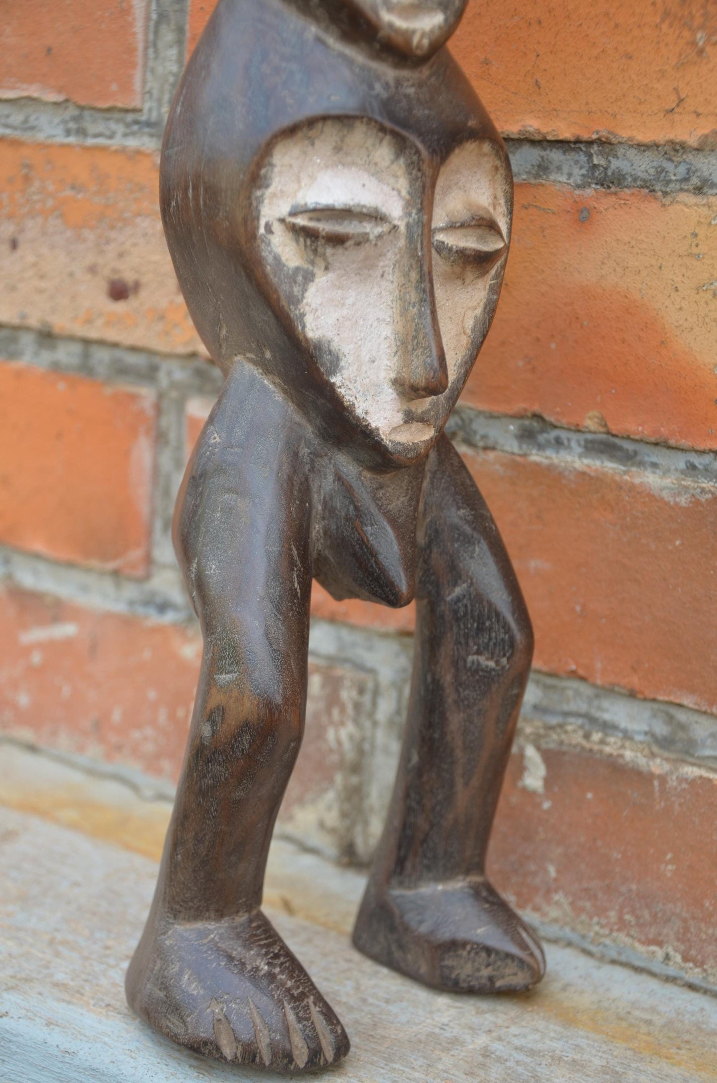 Authentic Lega Multi-Headed Figure | Rare Congolese Art