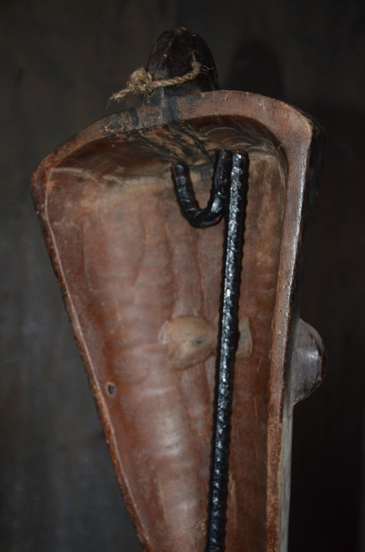 Authentic Fang Ngil Mask | Gabonese Tribal Art | Large Wood Carving