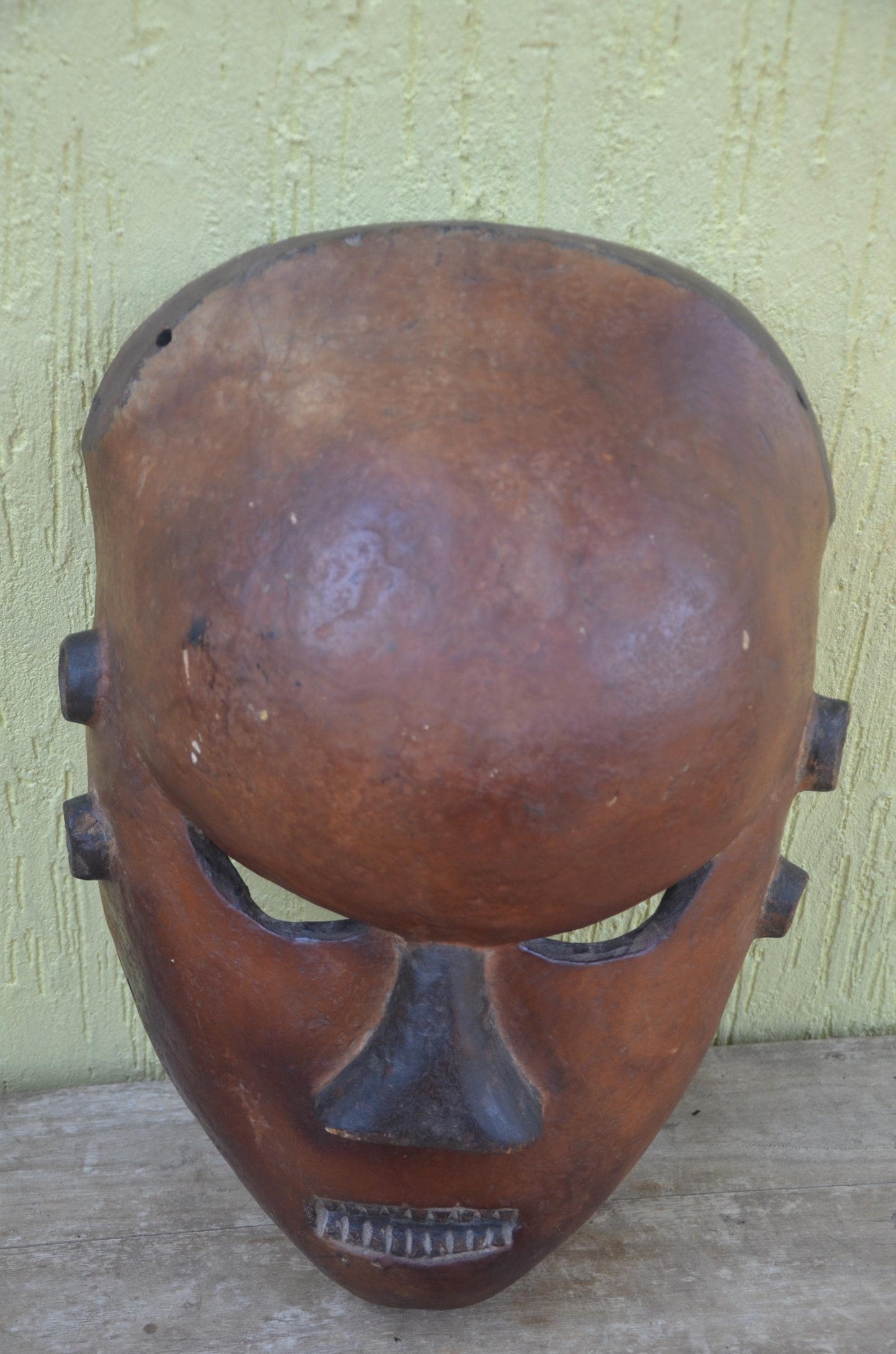 Dagara African Mask – 26" Hand-Carved Wood Tribal Mask – Burkina Faso Art.