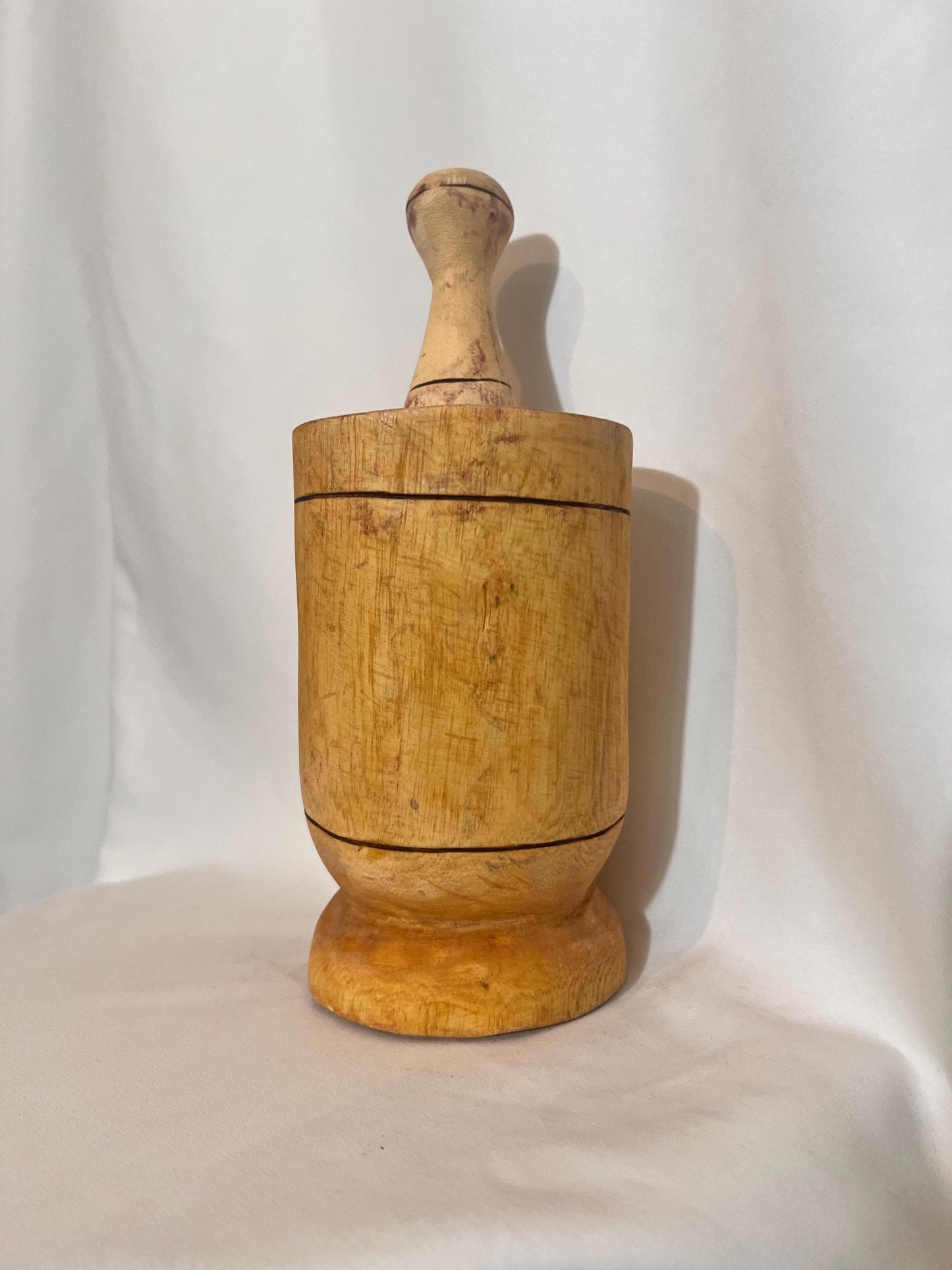 Hand Turned Wooden Mortar and Pestle Set Traditional African Spice Grinder Bowl Rustic Kitchen Decor Housewarming Gift Herb Crusher