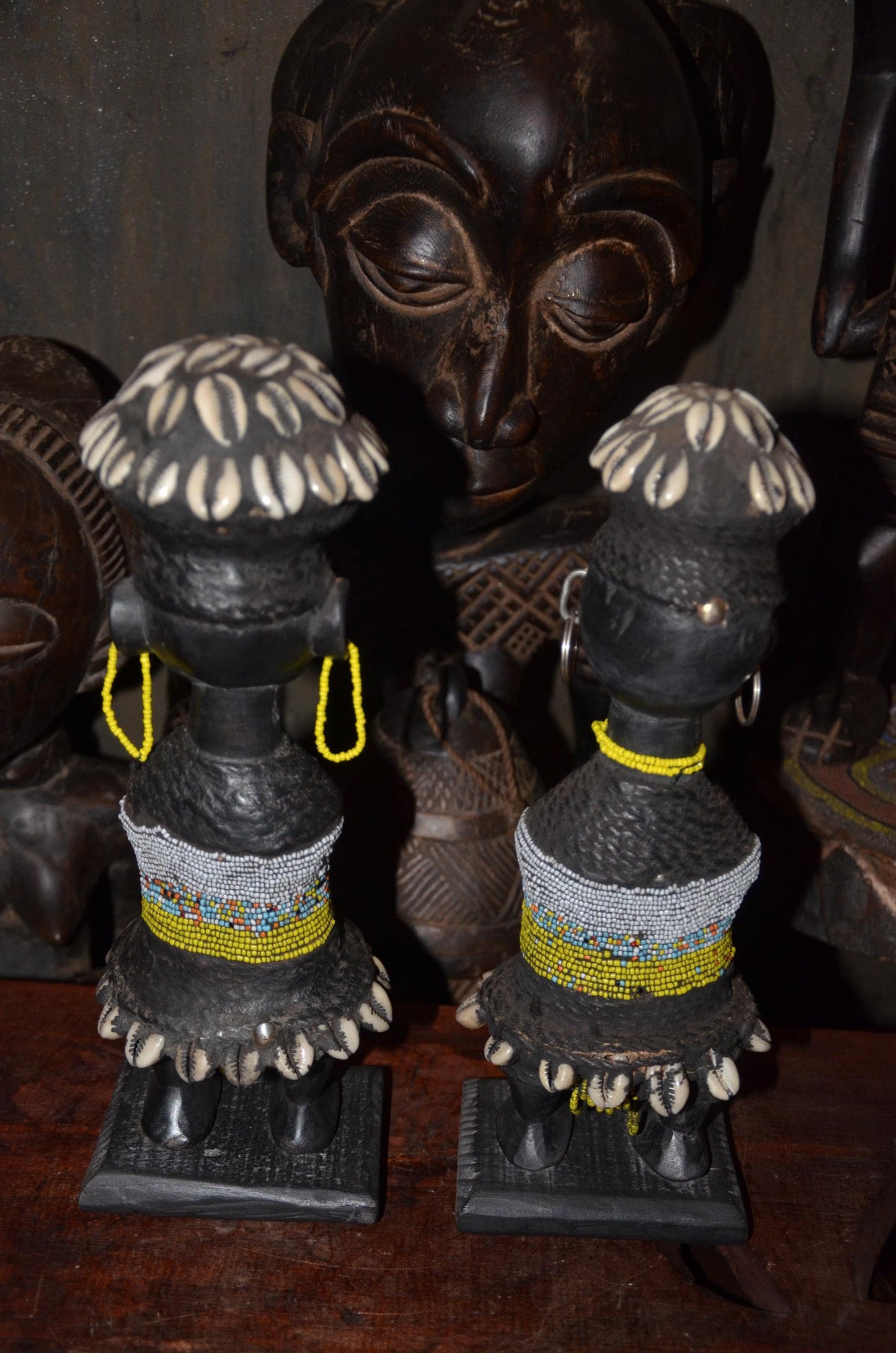 Authentic Namji Beaded Fertility Doll | Cameroonian Tribal Art