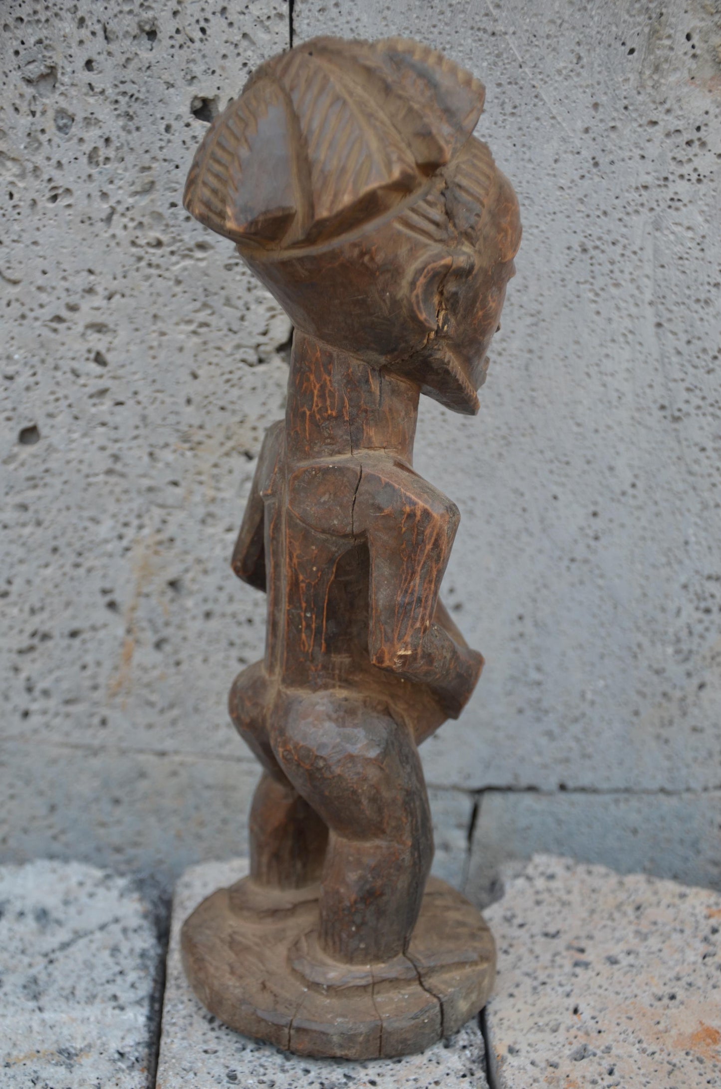 Authentic Hemba Male Ancestor Figure | Congolese Tribal Art | Singiti