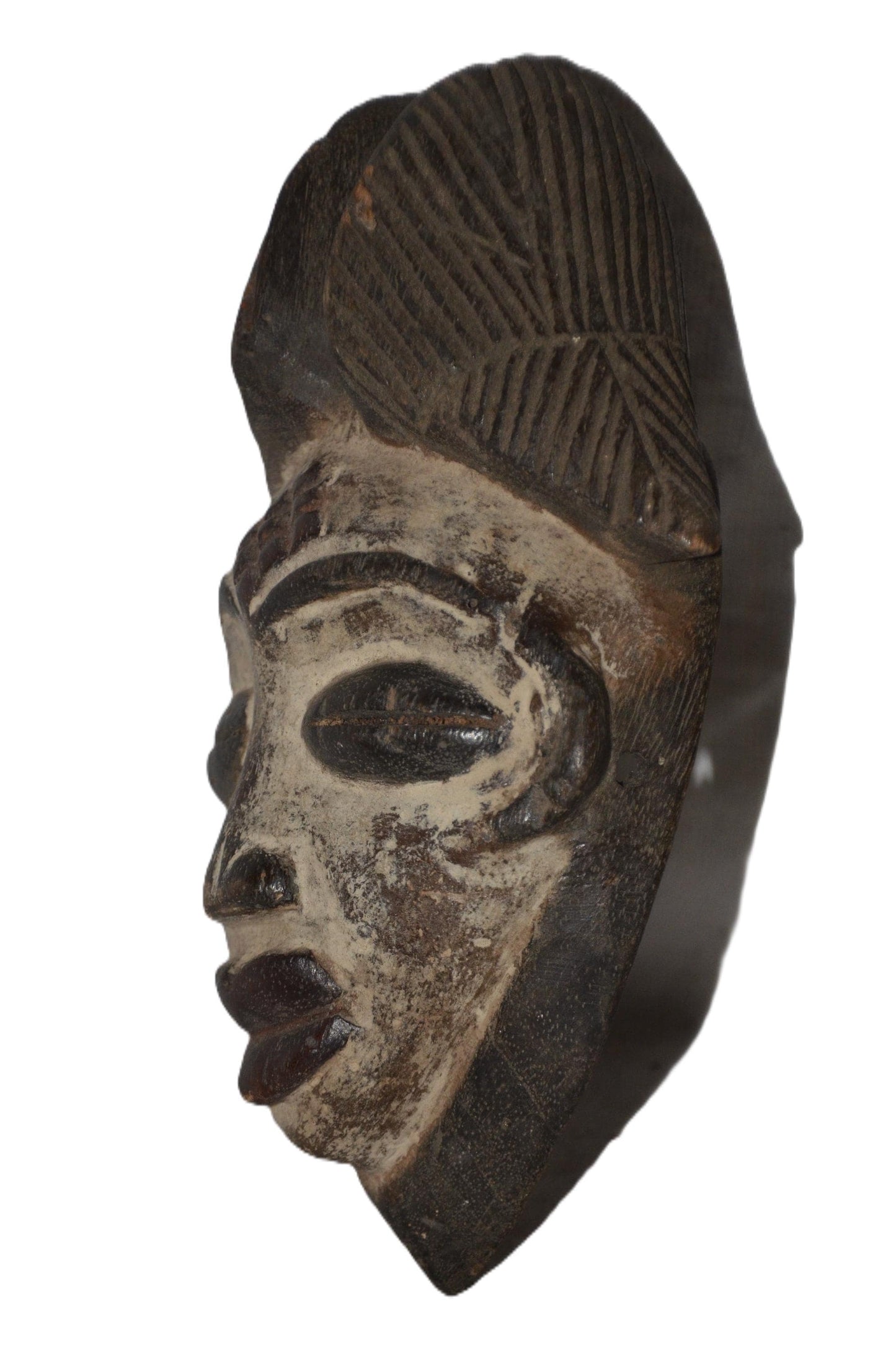 Authentic Bapunu Mask | Punu Tribal Art | Congolese Wood Wall Sculpture